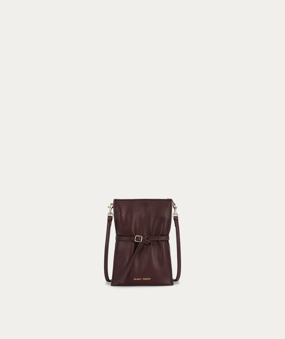 Penny Phone Pouch - Dark Cherry