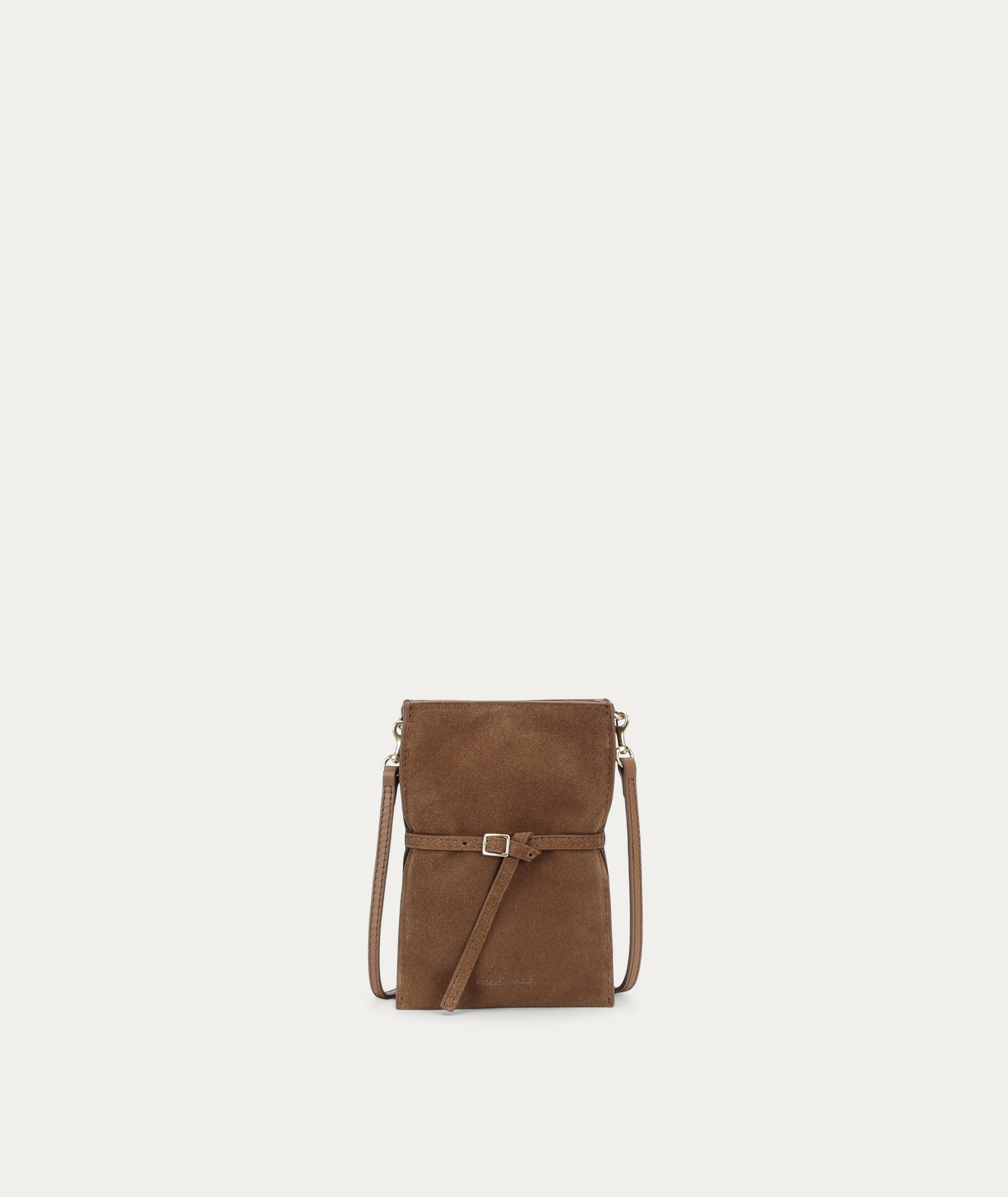 Penny Phone Pouch - Hazel Suede