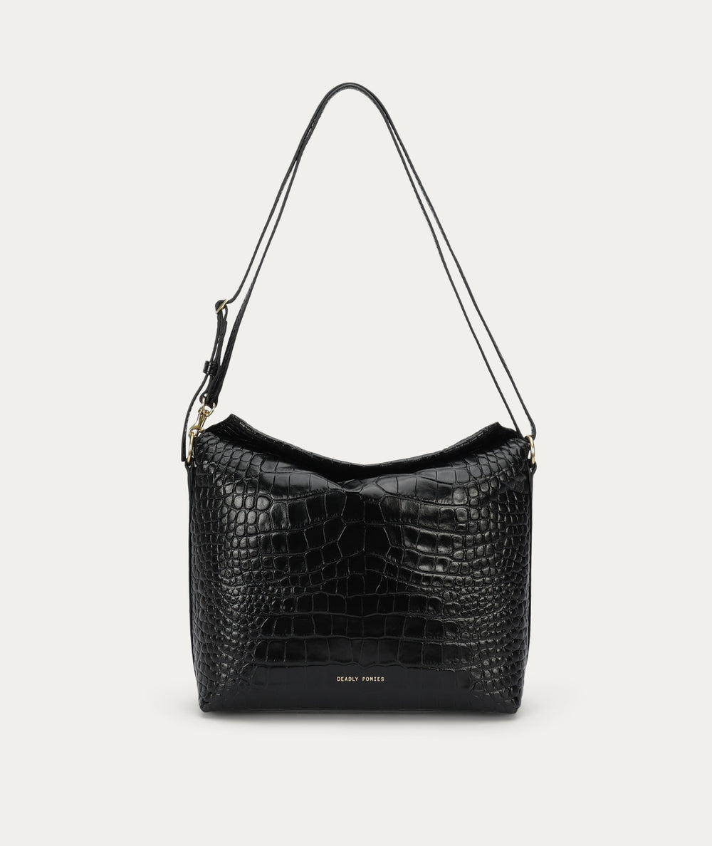 Piper Bag - Black Croc