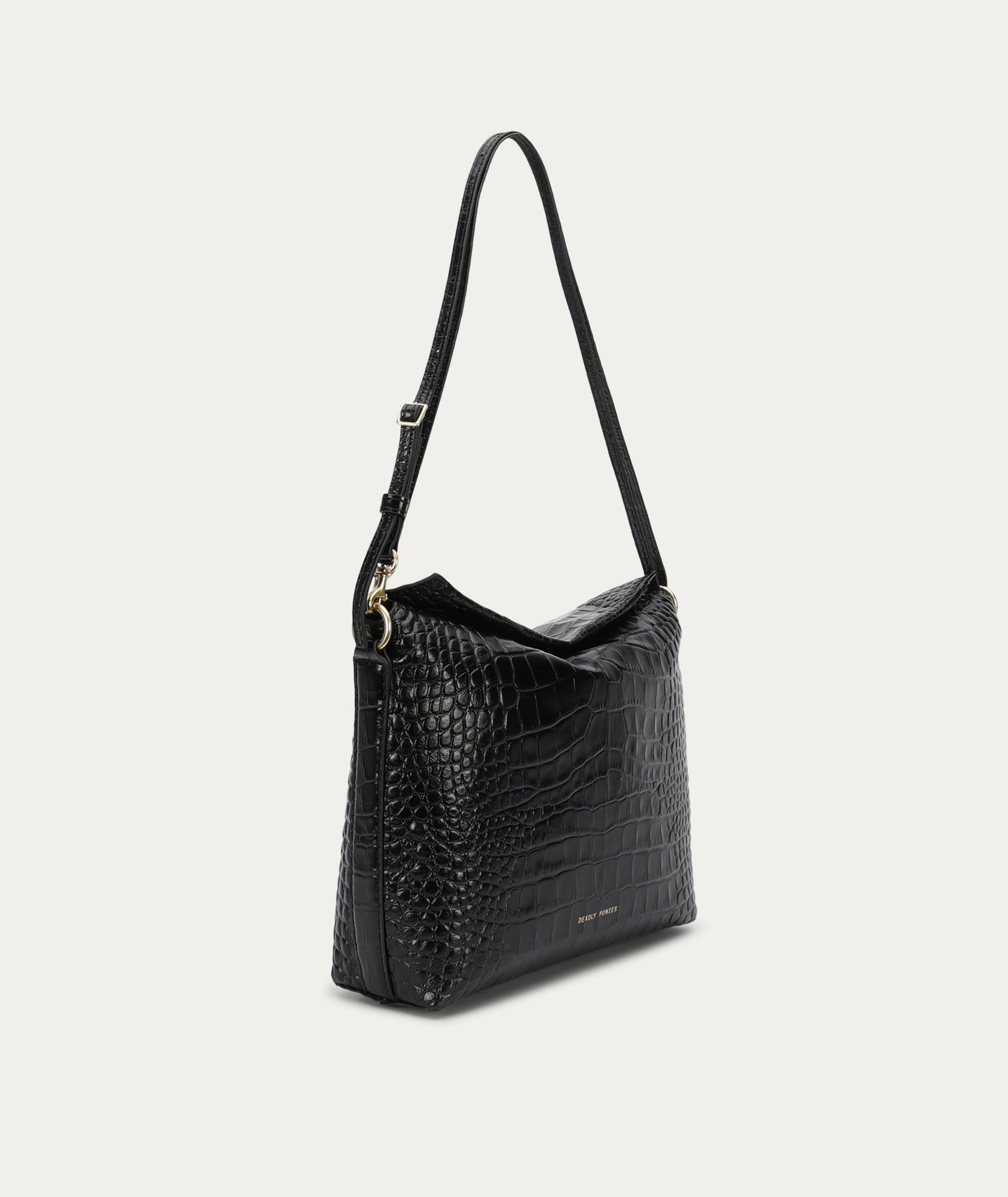 Piper Bag - Black Croc