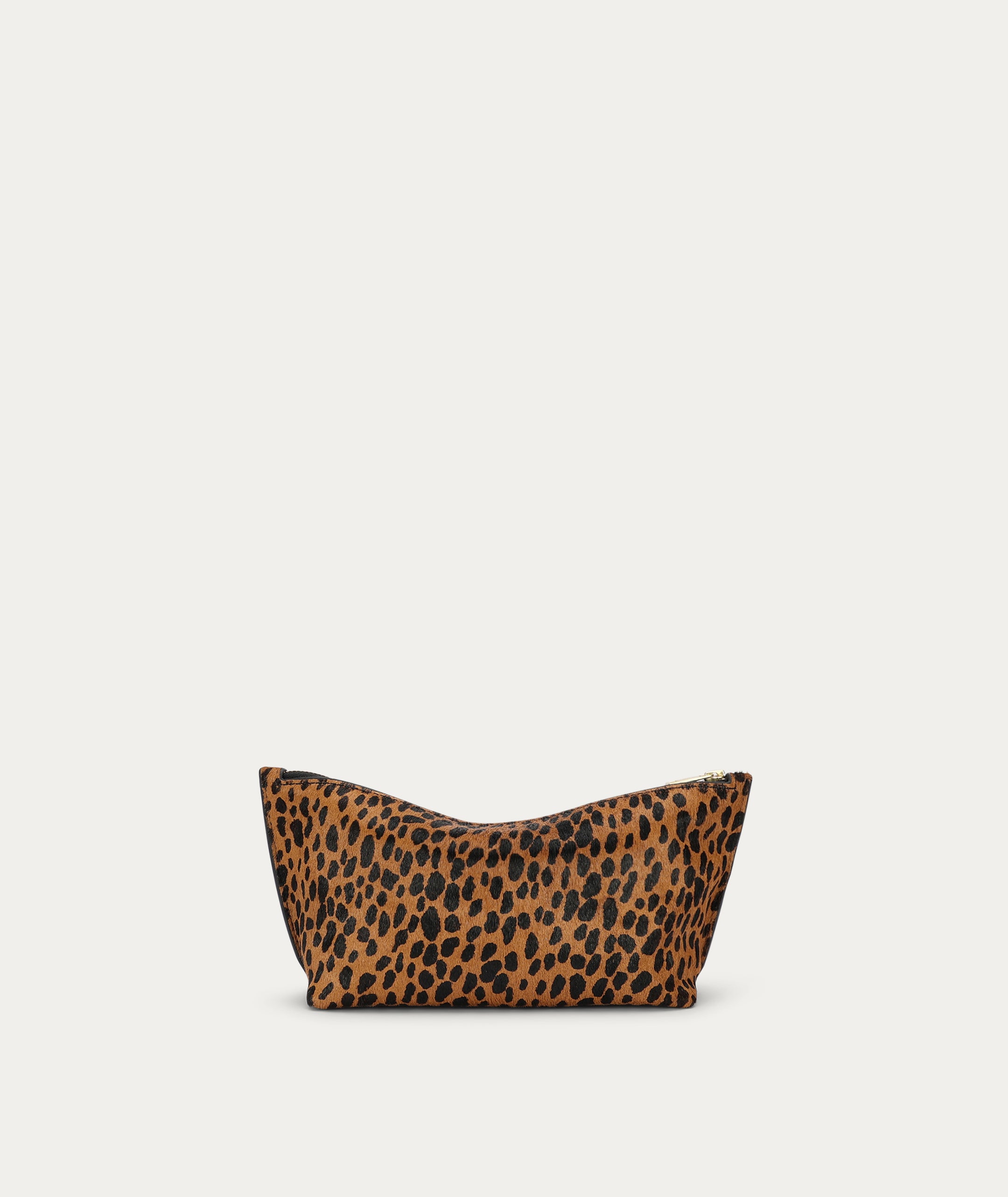 Medium Poucher - Cheetah Calf Hair