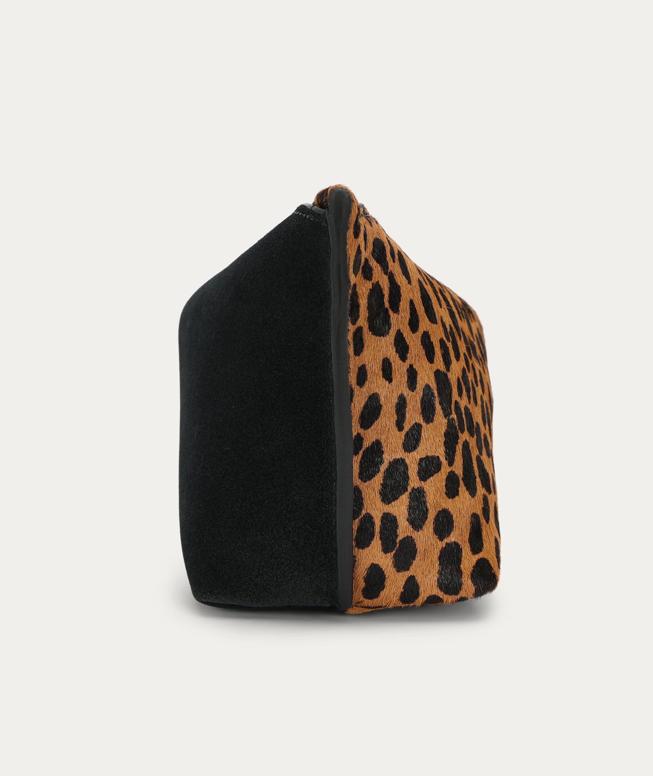Medium Poucher - Cheetah Calf Hair