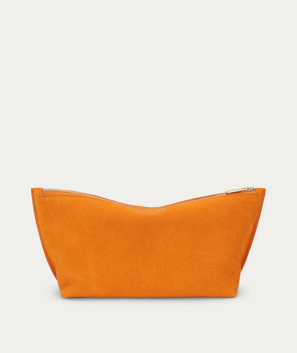 Poucher Grande - Marmalade Suede