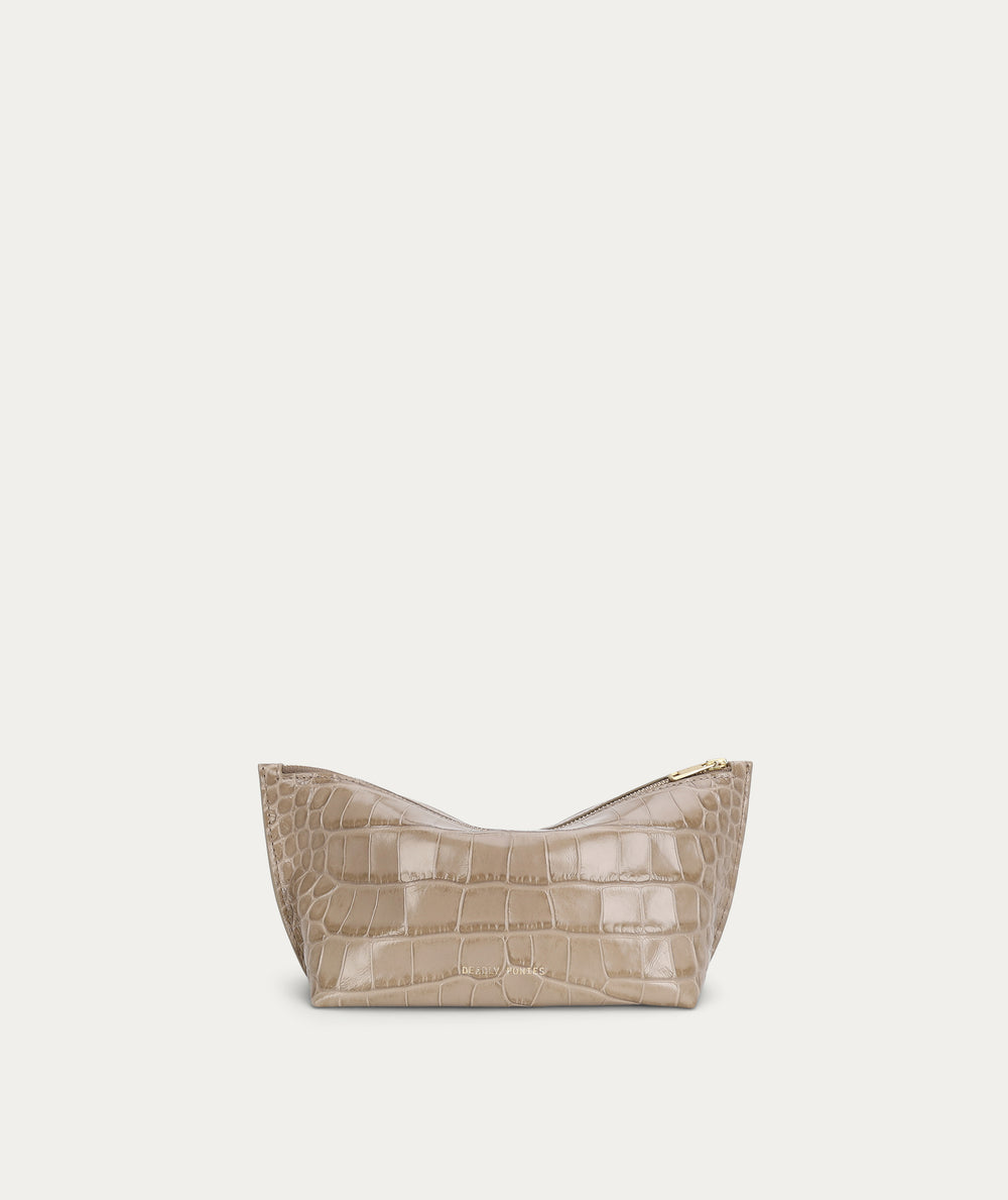 Poucher Grande - Oat Croc