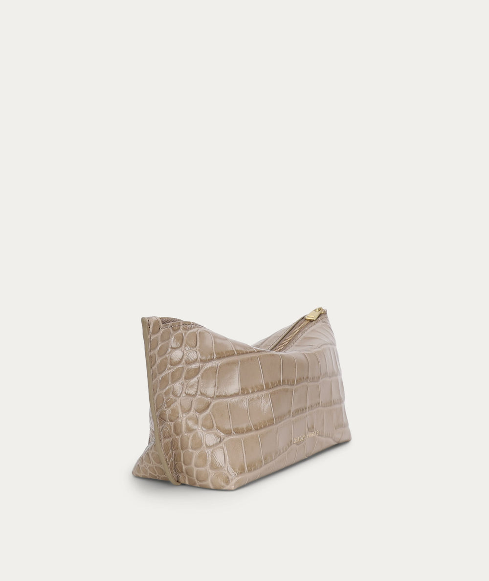 Poucher Grande - Oat Croc