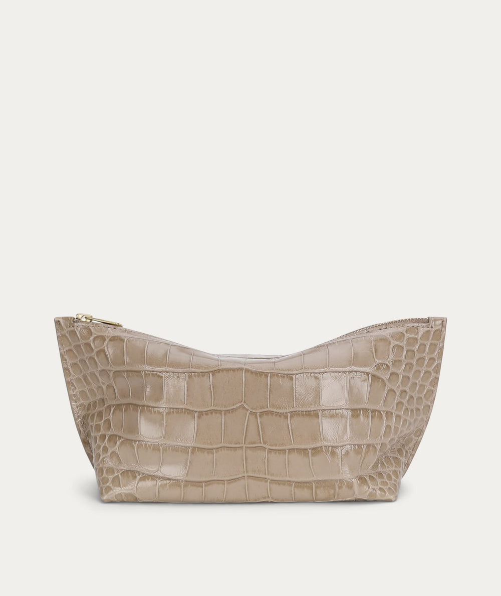 Poucher Grande - Oat Croc