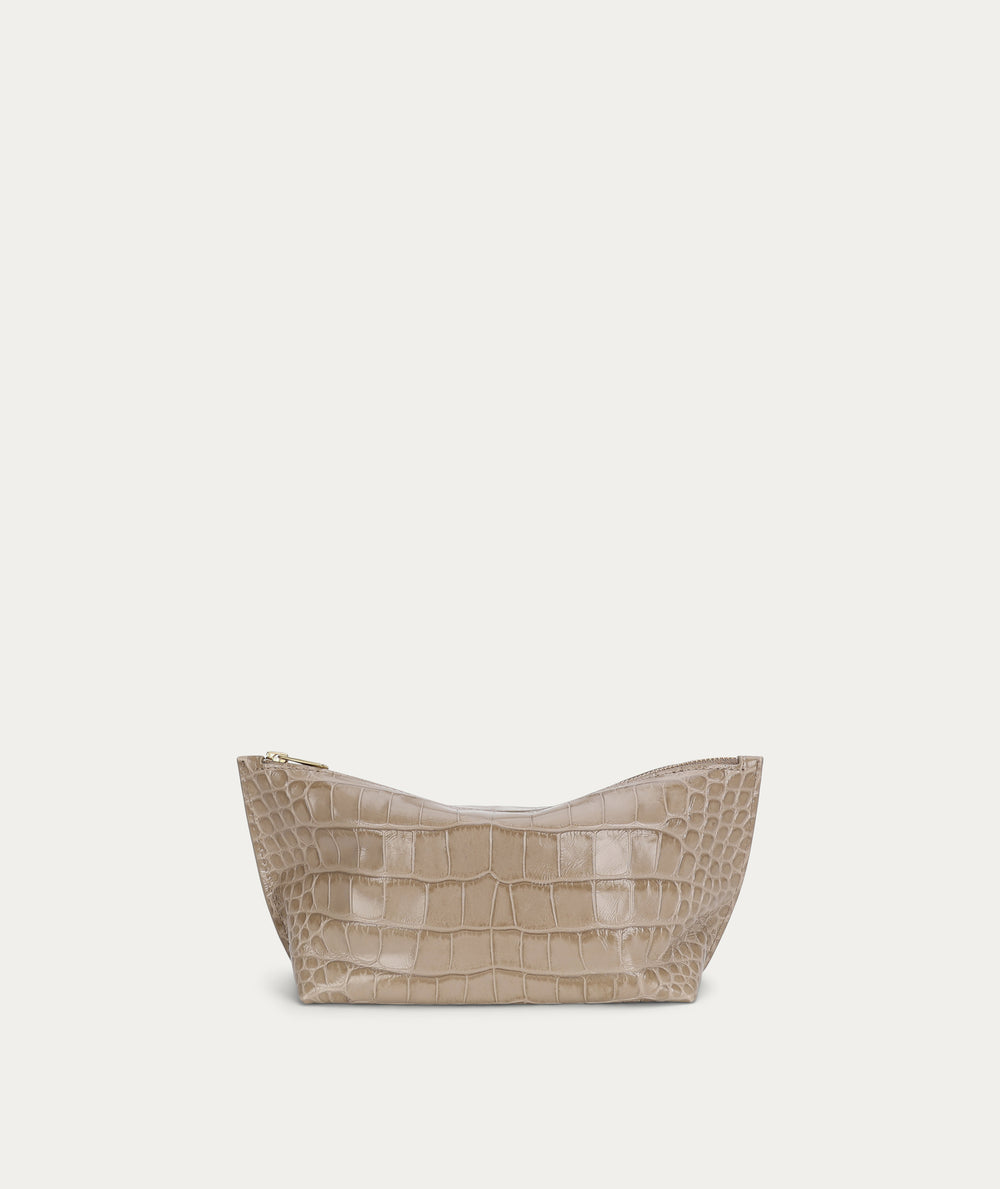 Poucher Grande - Oat Croc