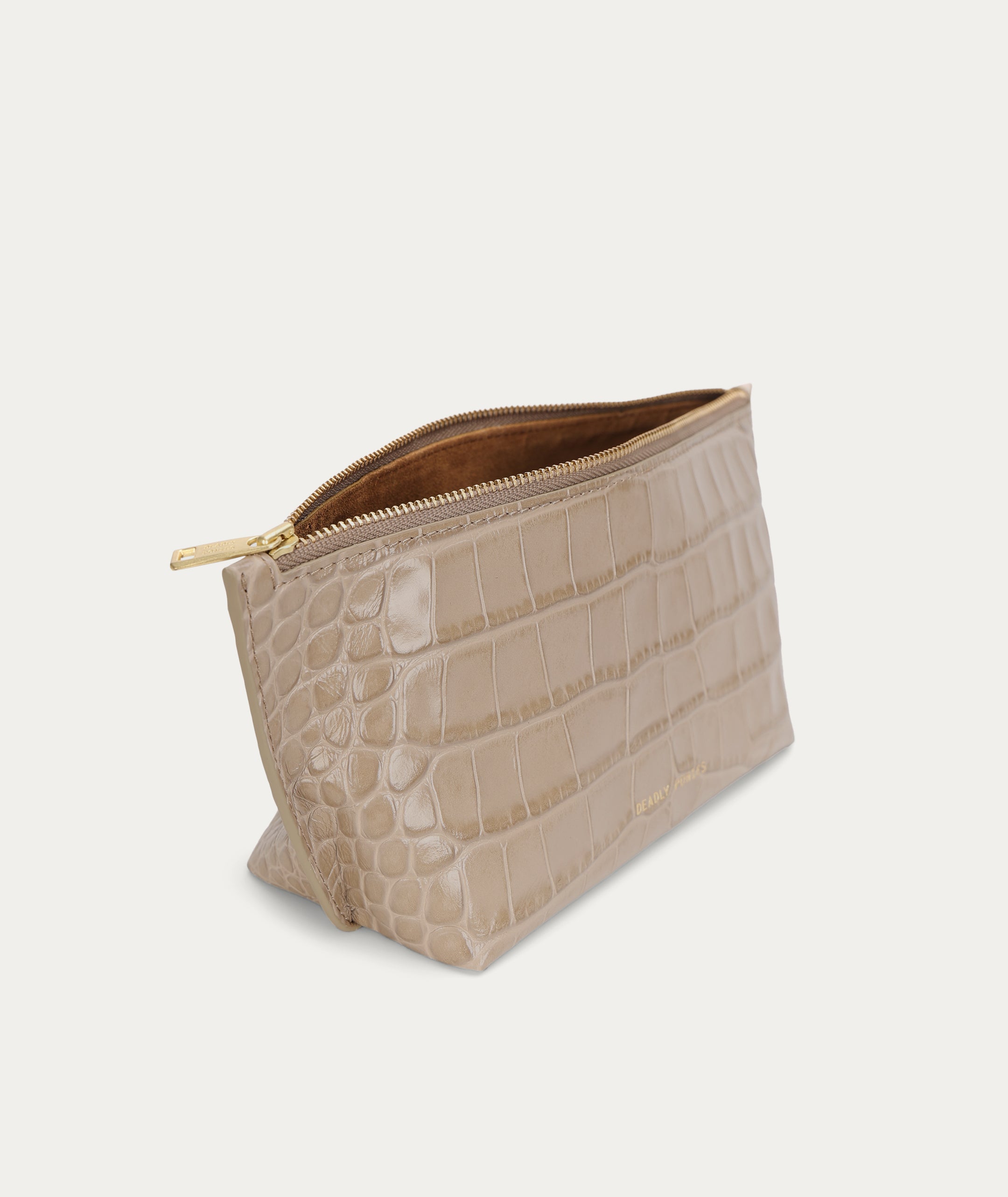 Poucher Grande - Oat Croc