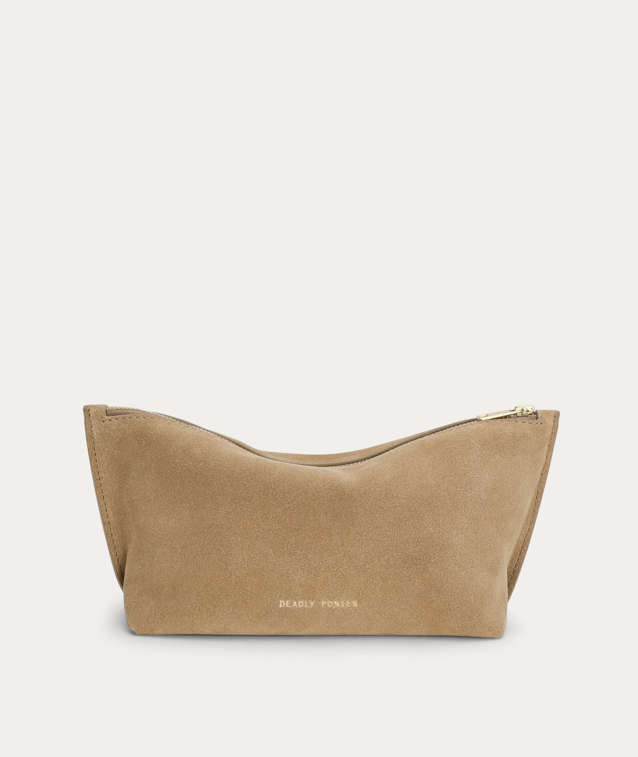 Poucher Grande - Oat Suede