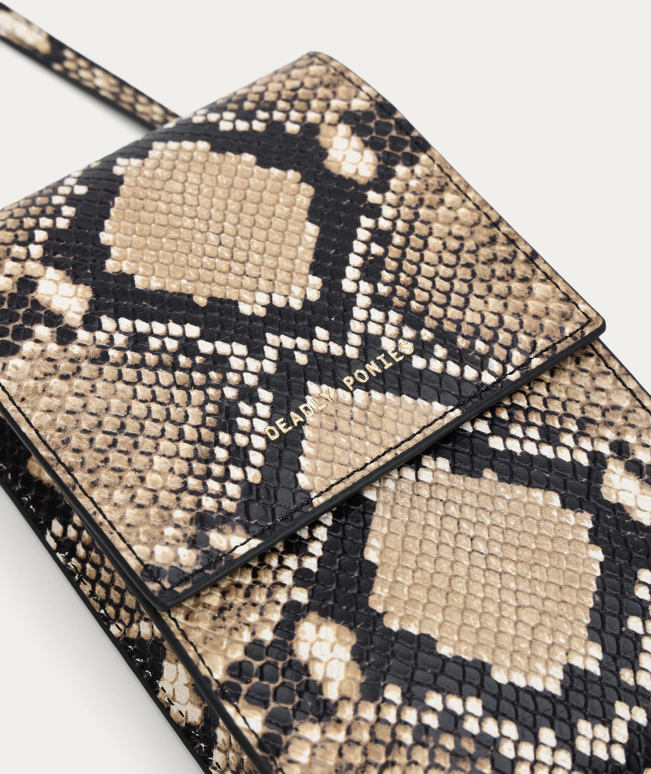 Poucheroo - Leather Strap - Birch Python
