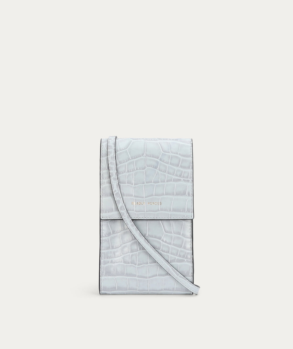 Poucheroo - Leather Strap - Iceberg Croc