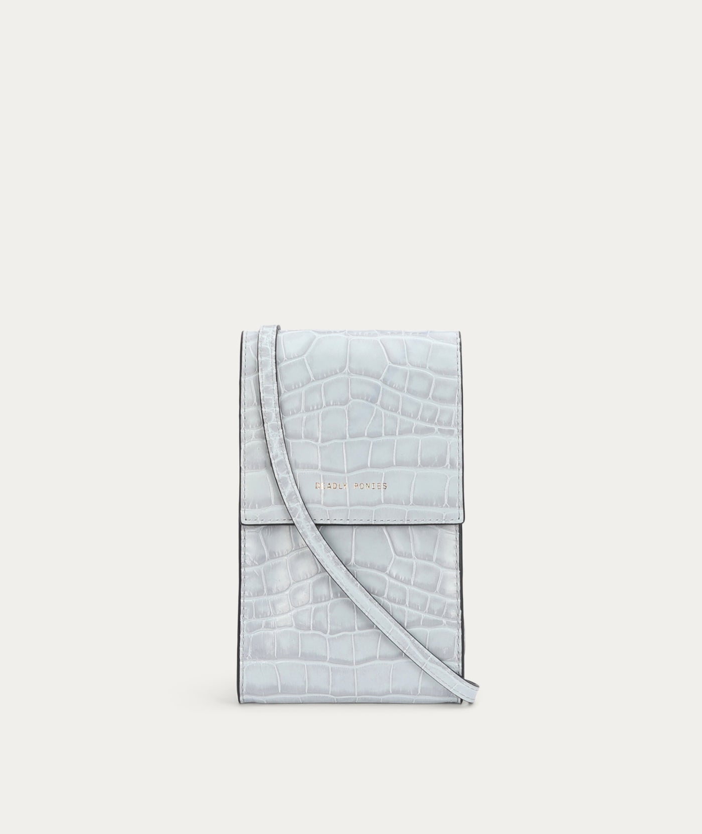 Poucheroo - Leather Strap - Iceberg Croc