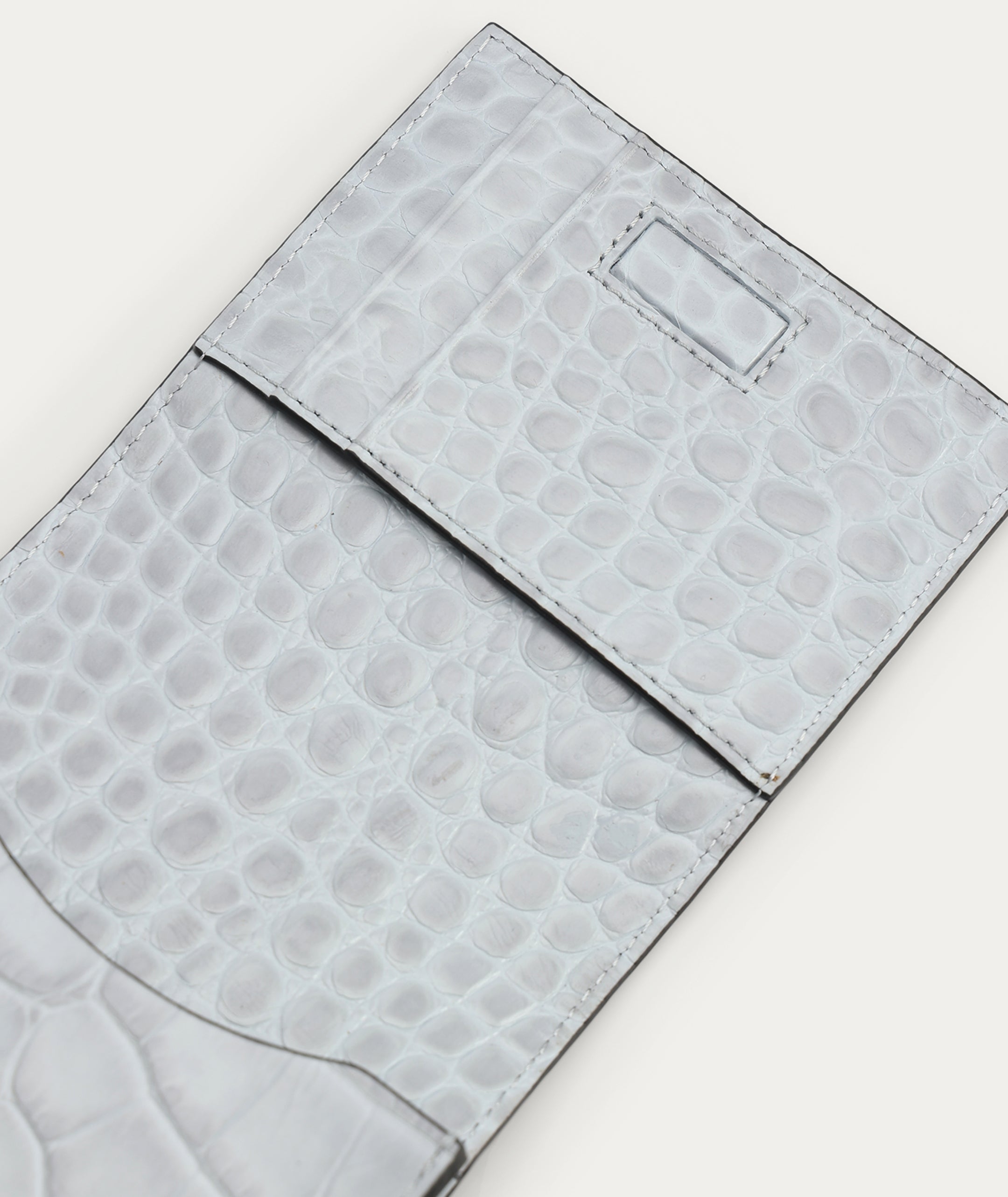 Poucheroo - Leather Strap - Iceberg Croc