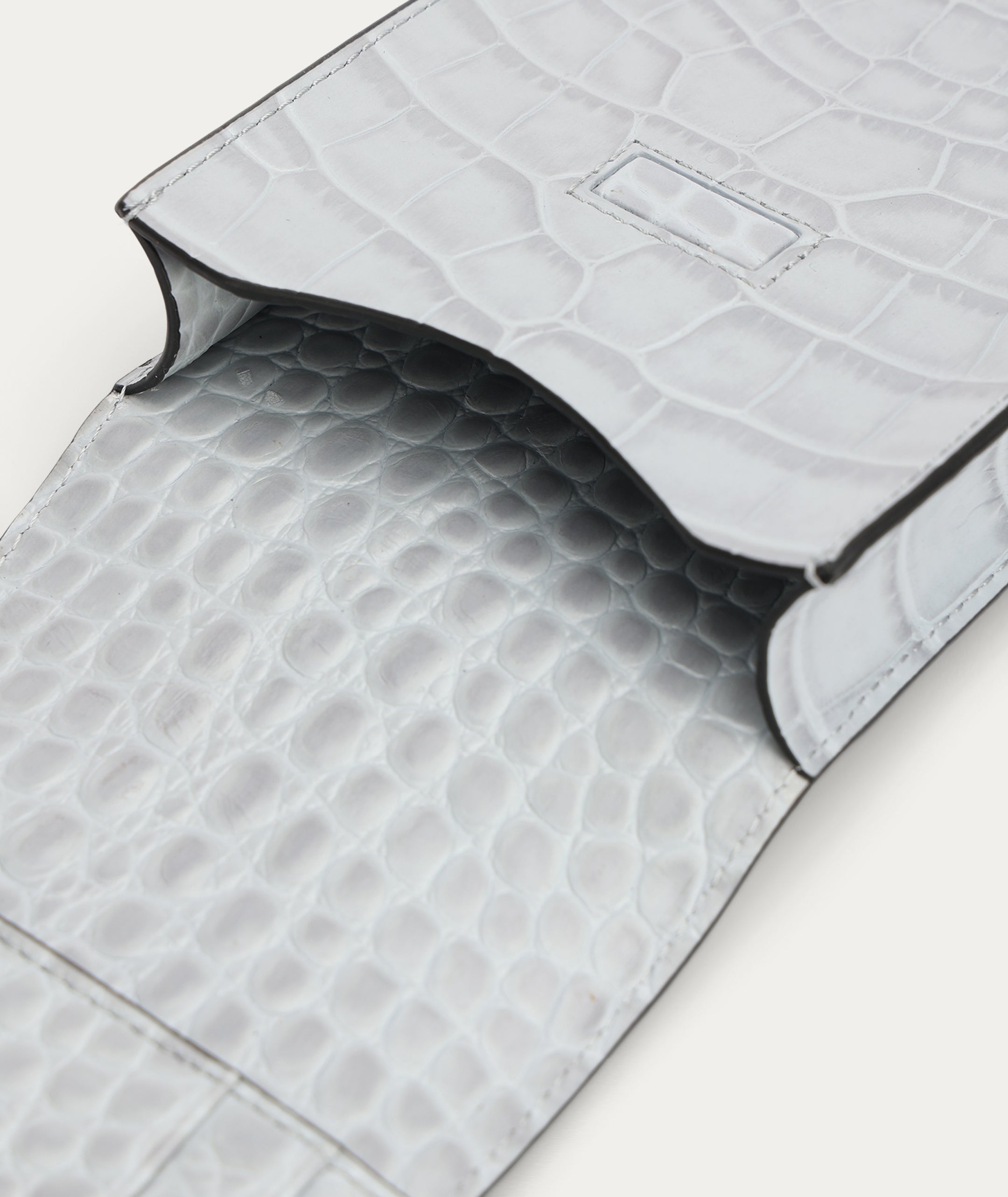 Poucheroo - Leather Strap - Iceberg Croc