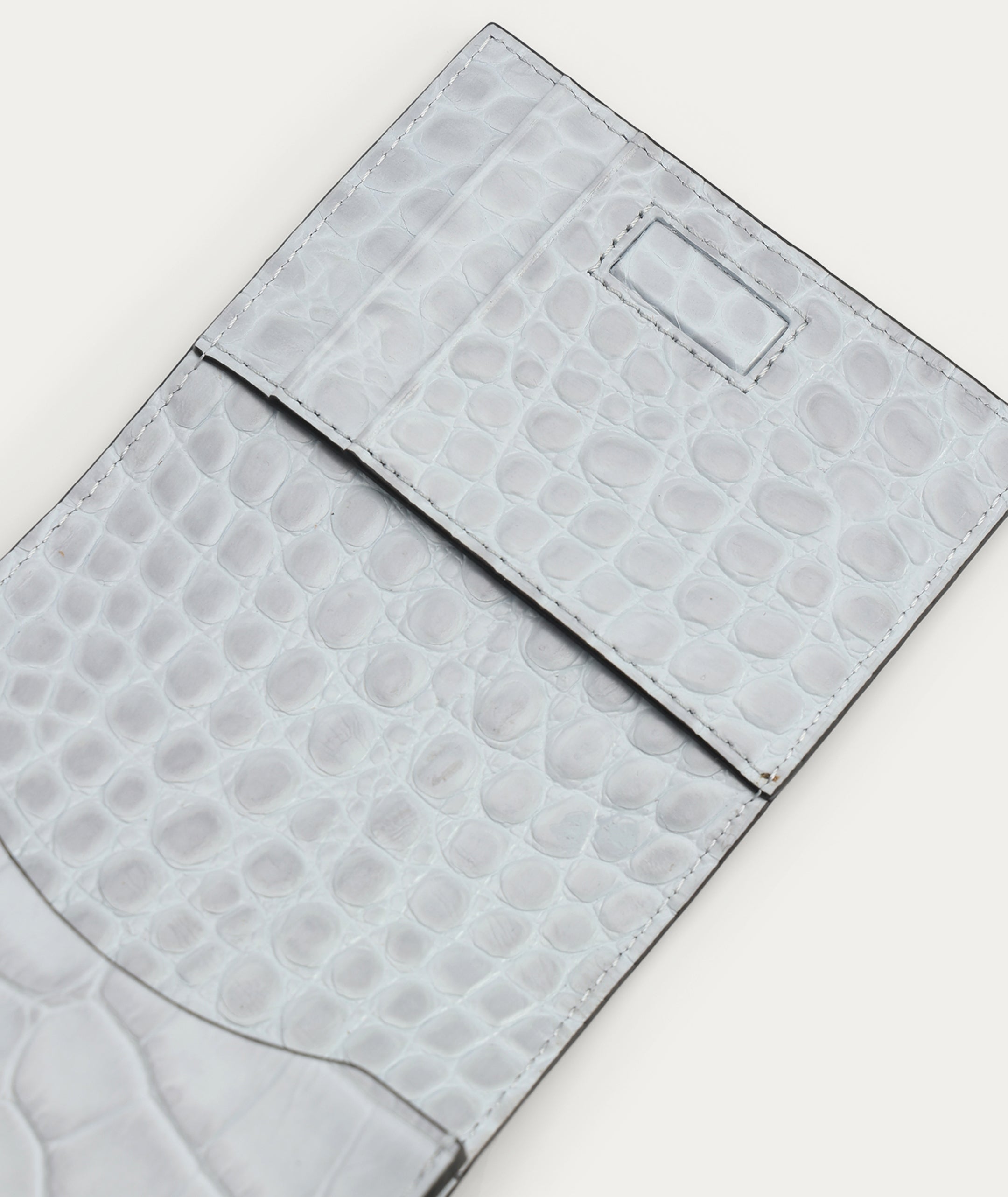 Poucheroo Leather Strap - Iceberg Croc