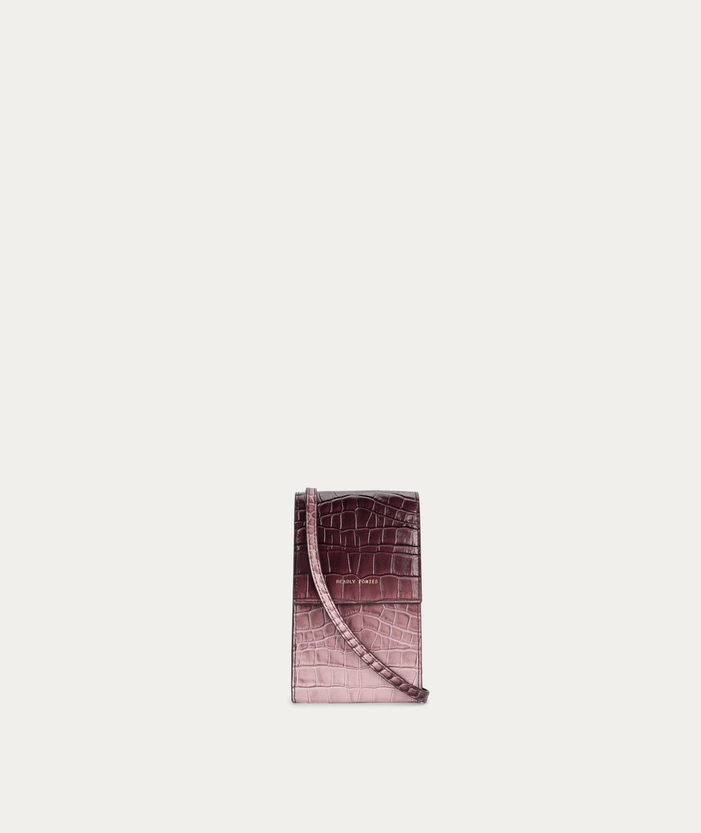 Poucheroo Phone Wallet - Eclipse Croc