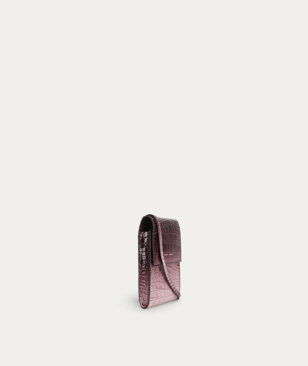 Poucheroo Phone Wallet - Eclipse Croc