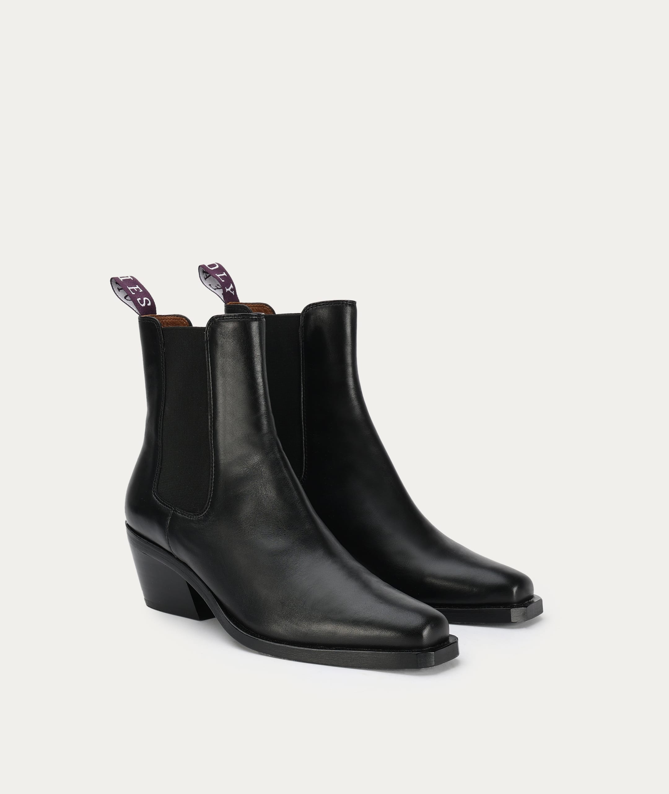 Rider Boot - Black/Purple Tab