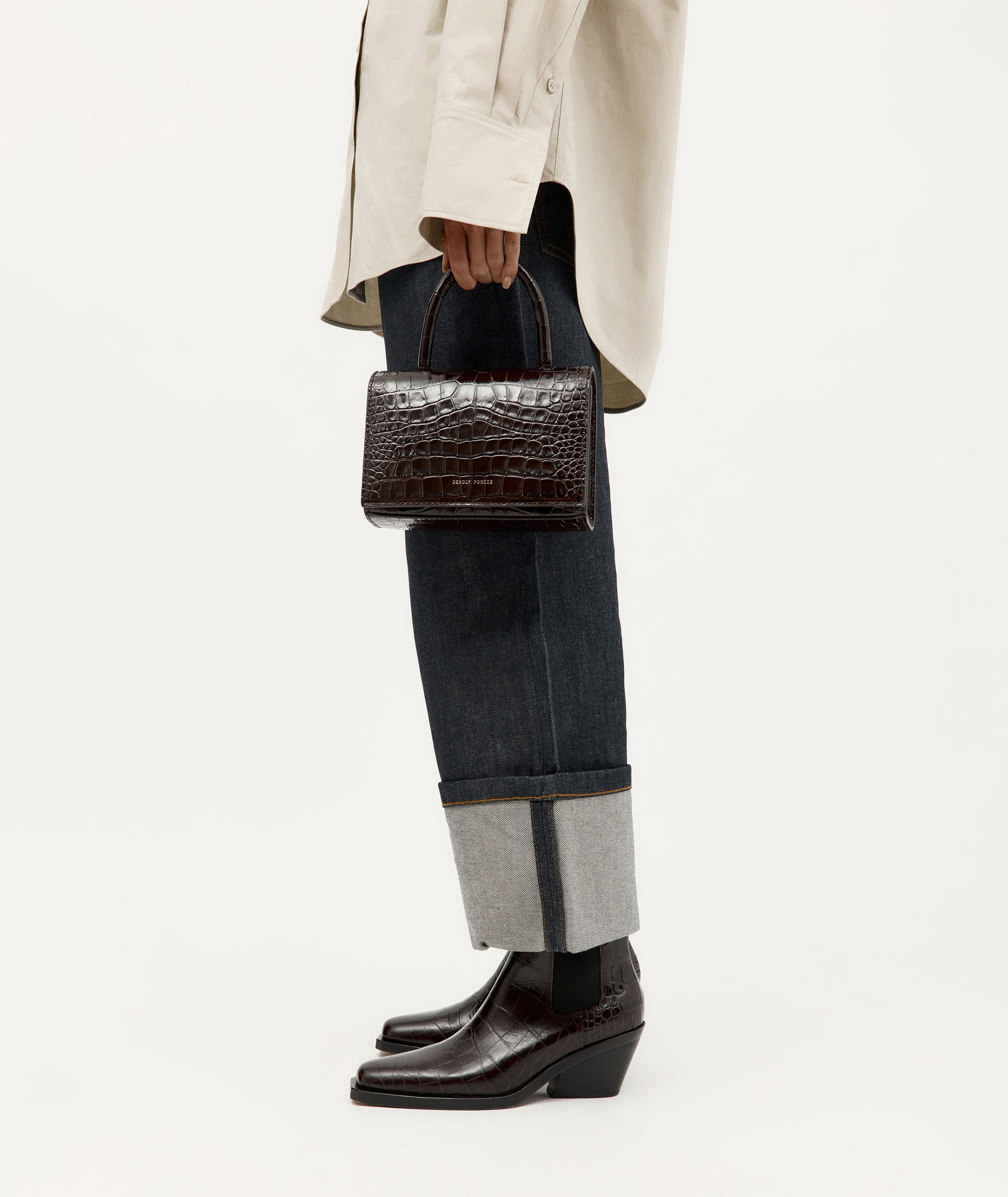 Rider Boot - Espresso Croc