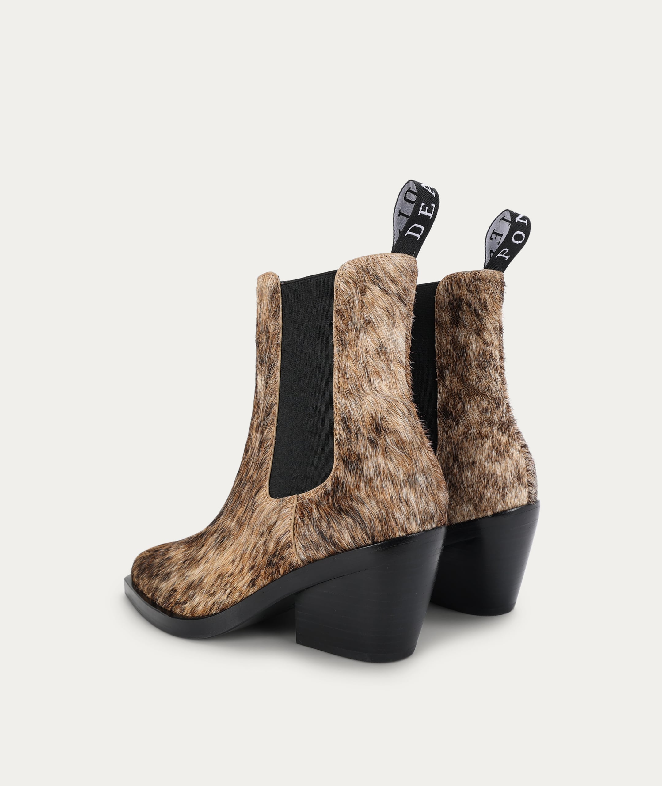 Rider Boot - Salt & Pepper Calf Hair