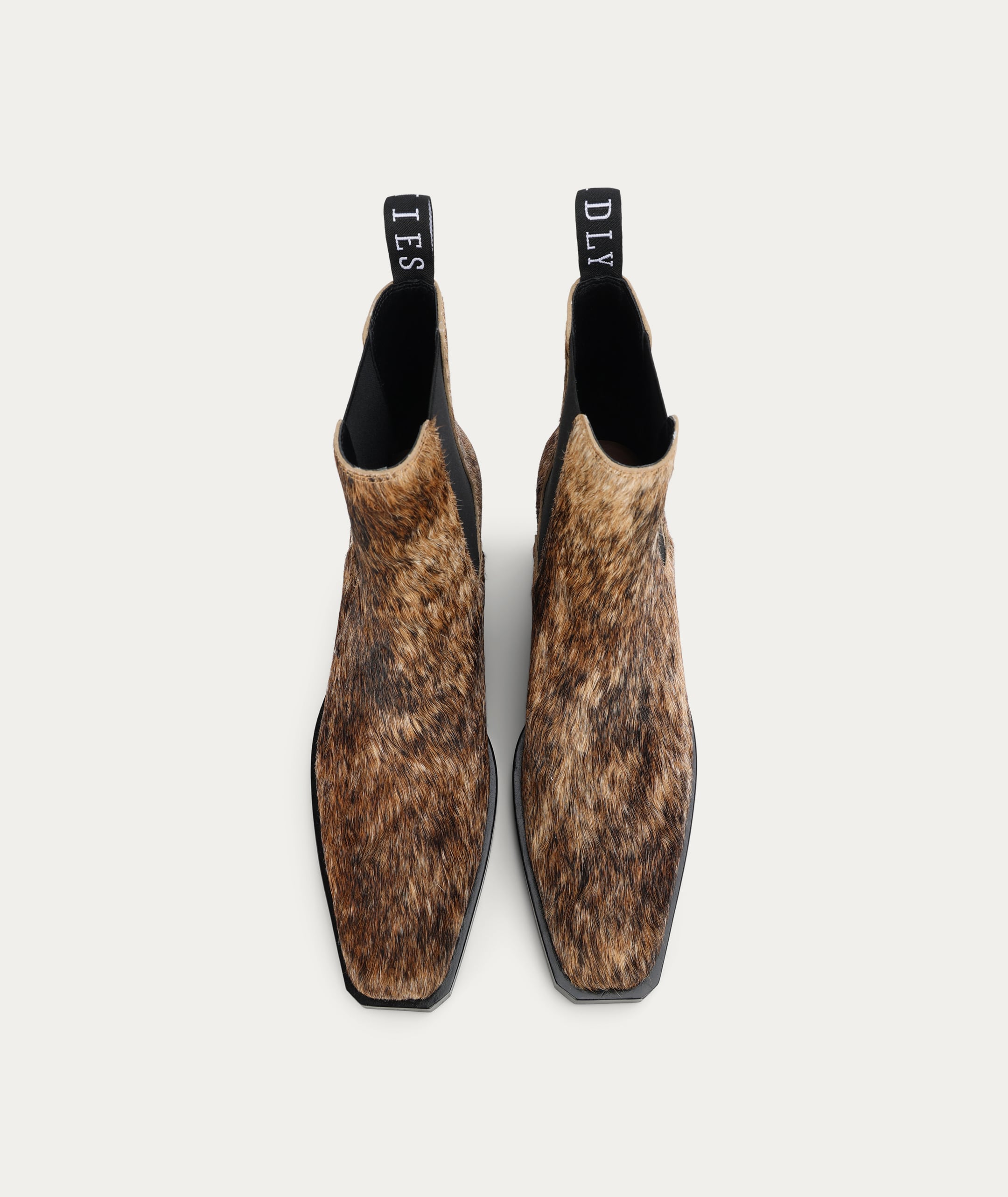 Rider Boot - Salt & Pepper Calf Hair