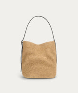 Rush Tote - Natural Raffia/Black