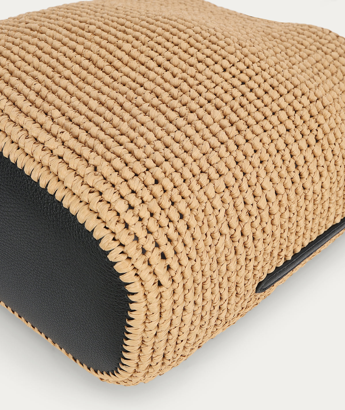 Rush Tote - Natural Raffia/Black