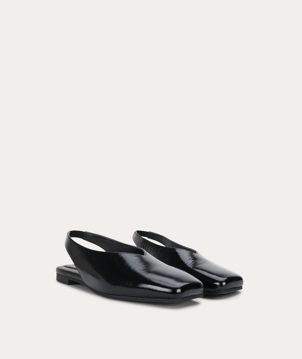 Saddleback Flat - Black Patent