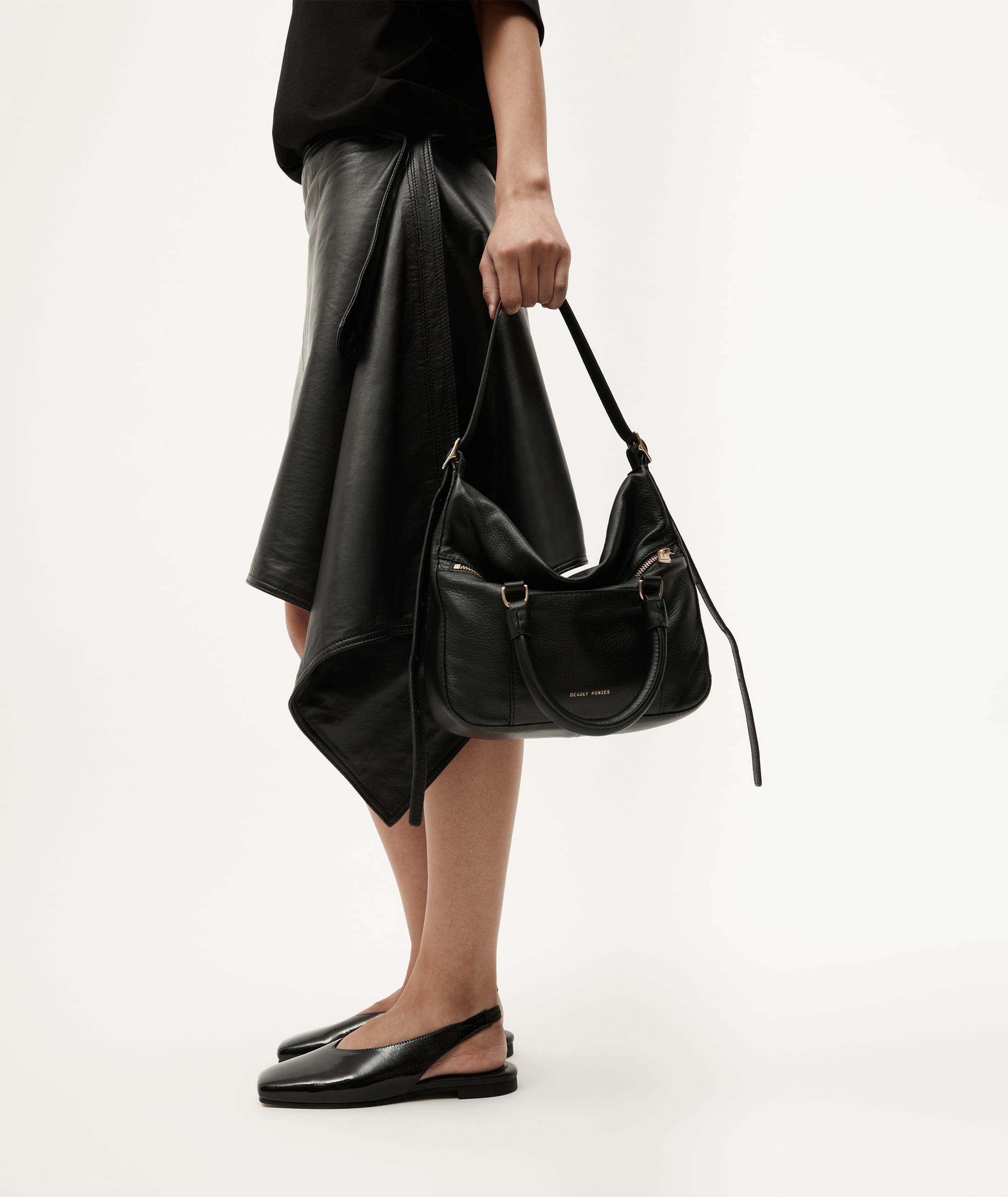 Saddleback Flat - Black Patent
