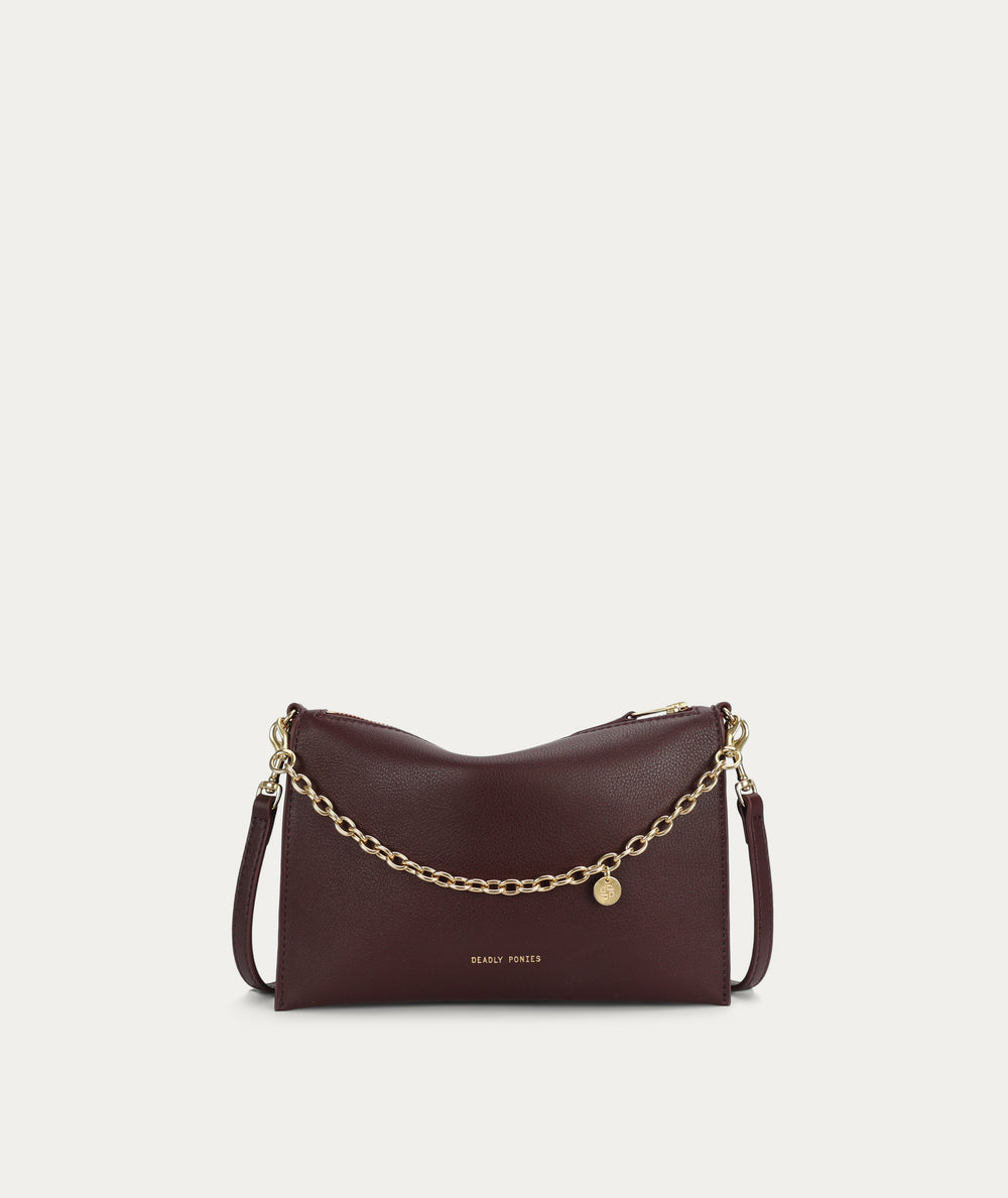 Siamese Bag - Dark Cherry