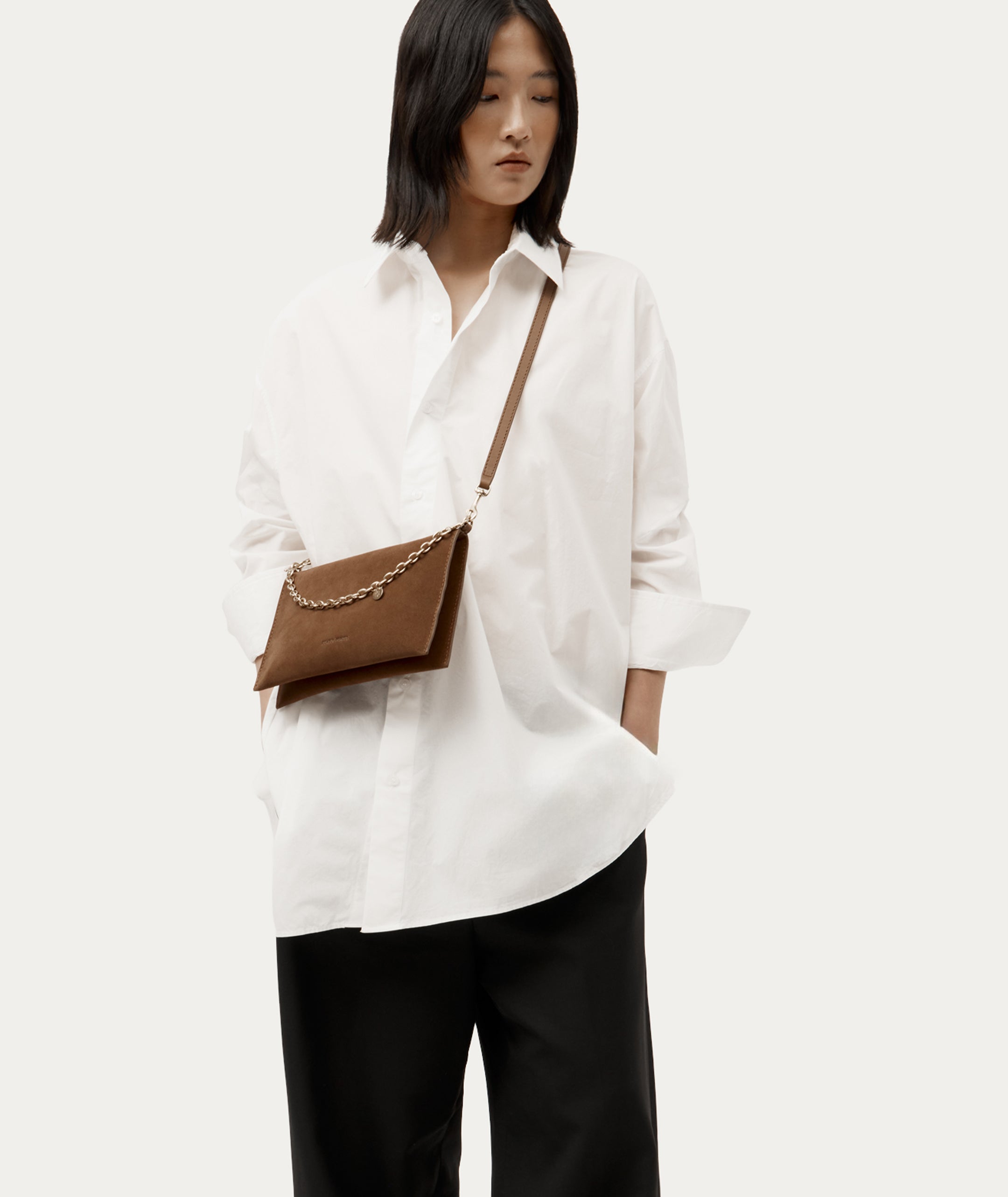 Siamese Bag - Hazel Suede