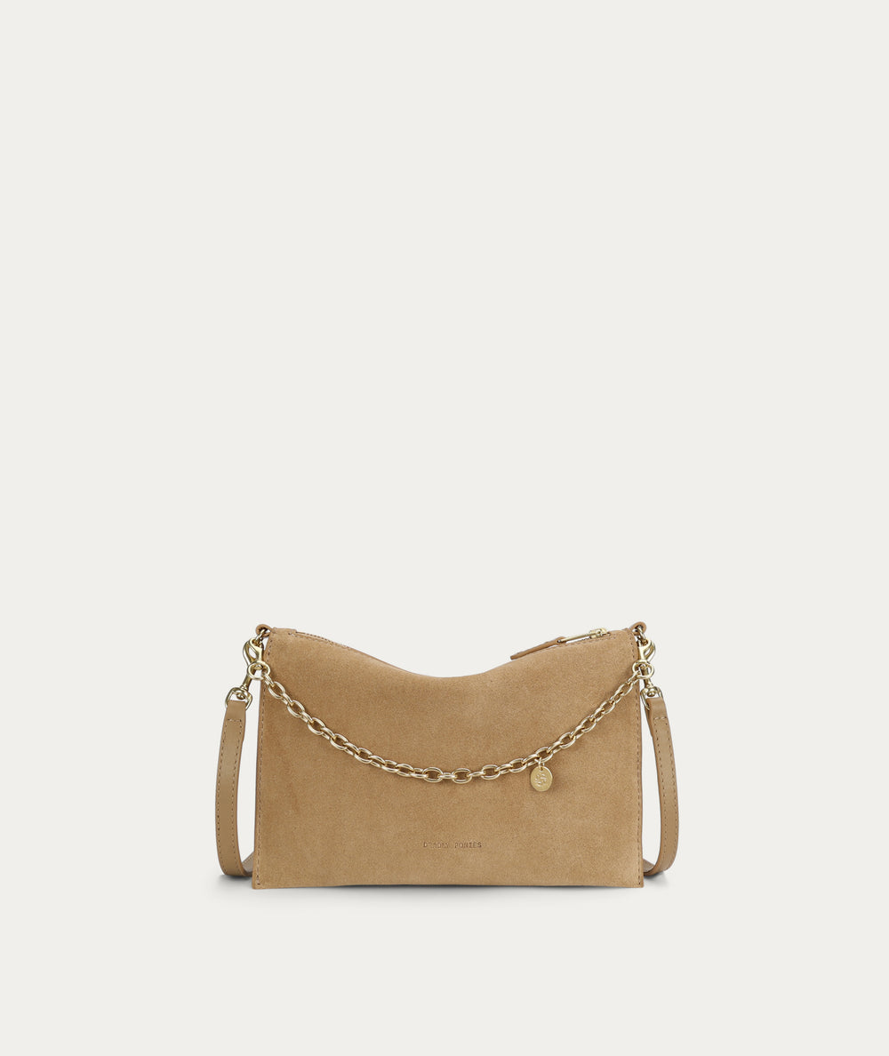 Siamese Bag - Oat Suede