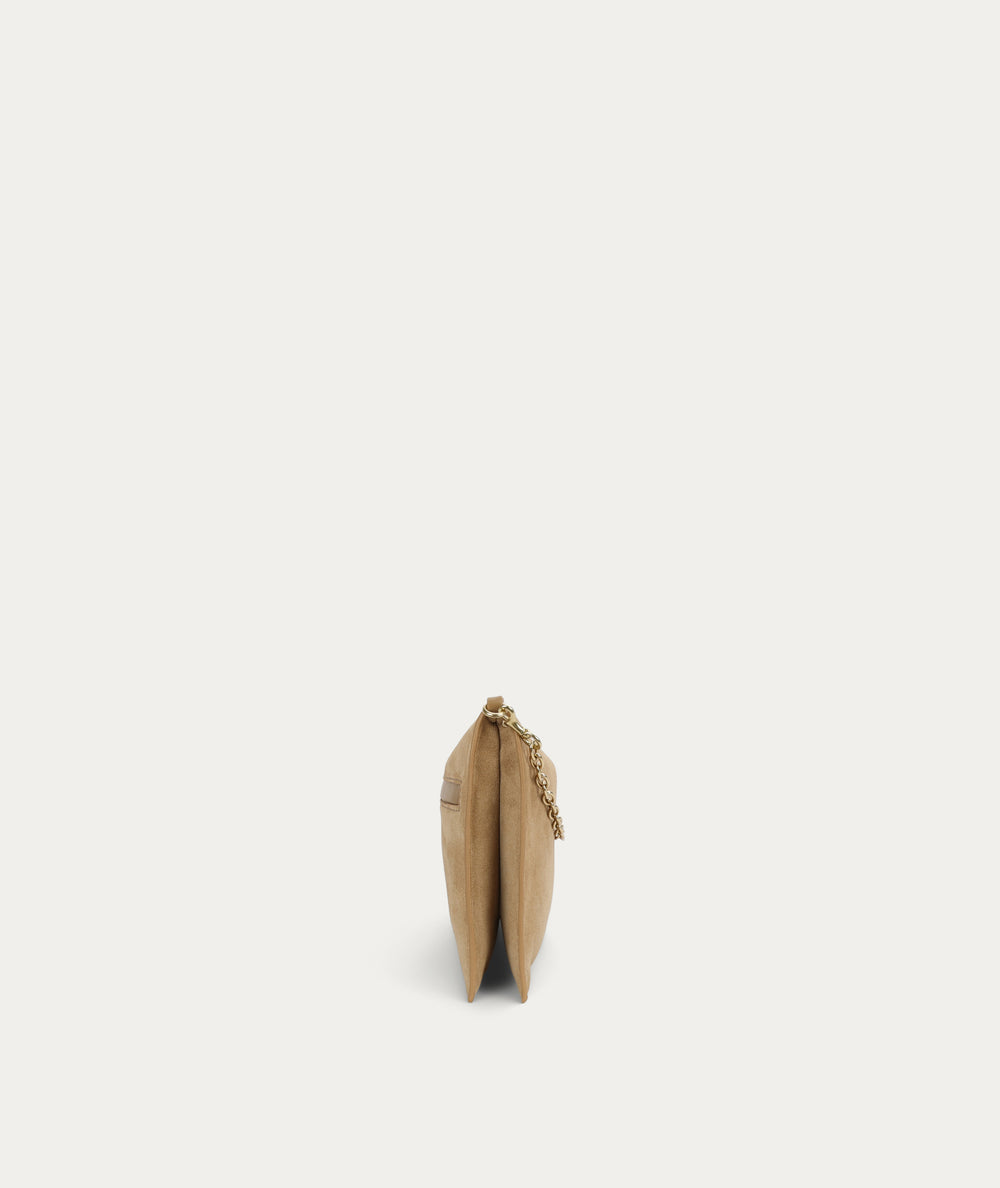 Siamese Bag - Oat Suede
