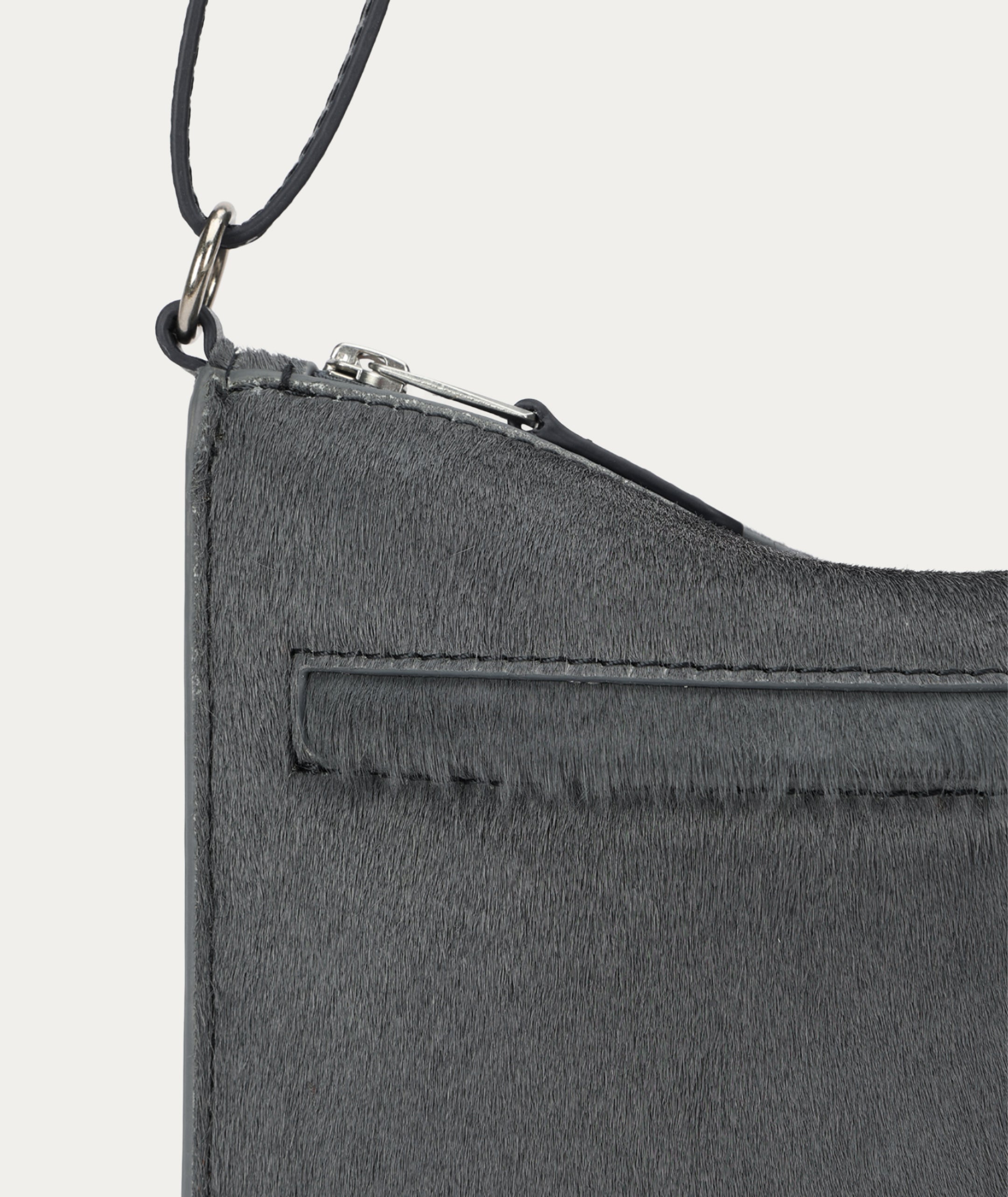Siamese Bag - Petrol Calf Hair