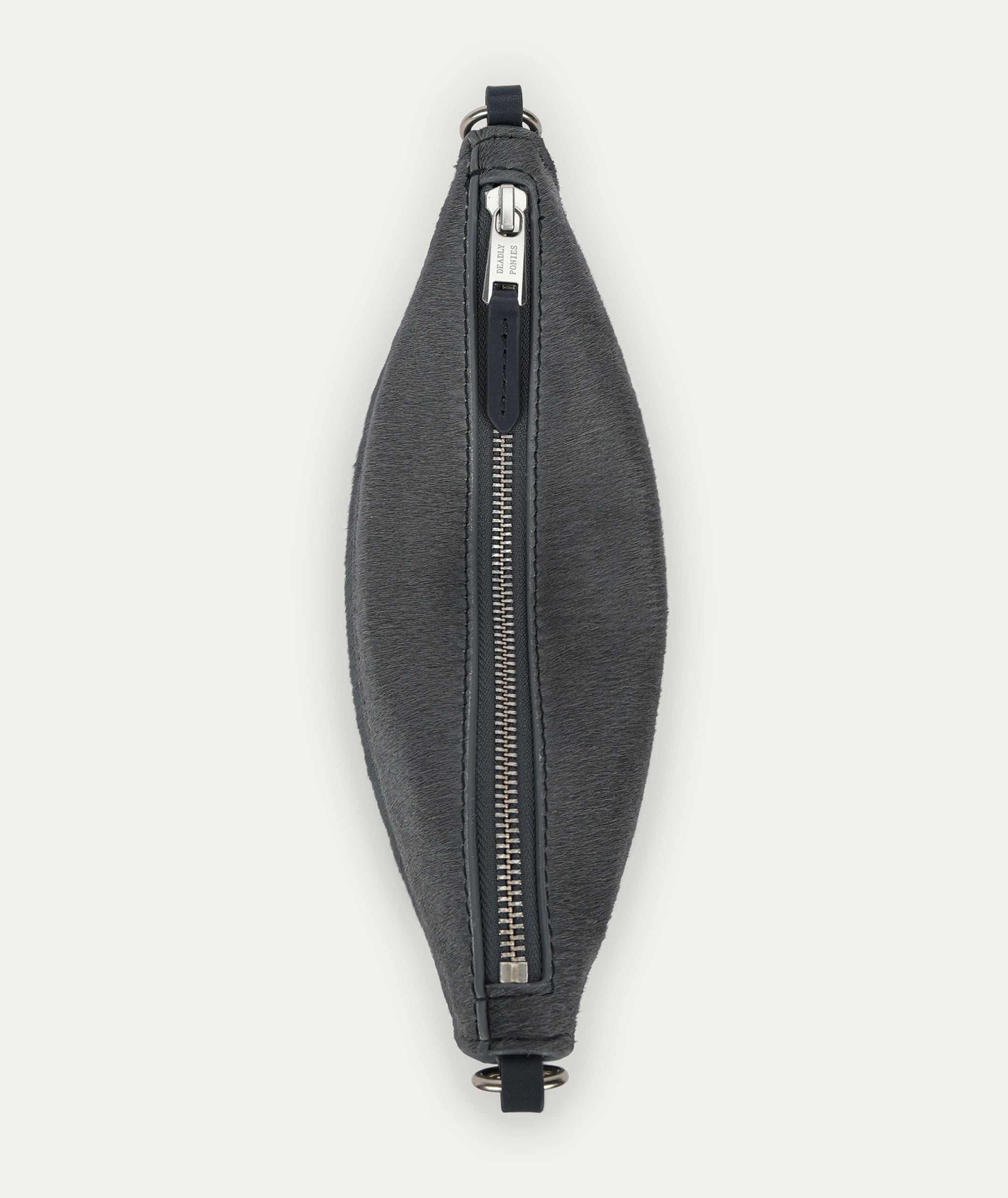Siamese Bag - Petrol Calf Hair