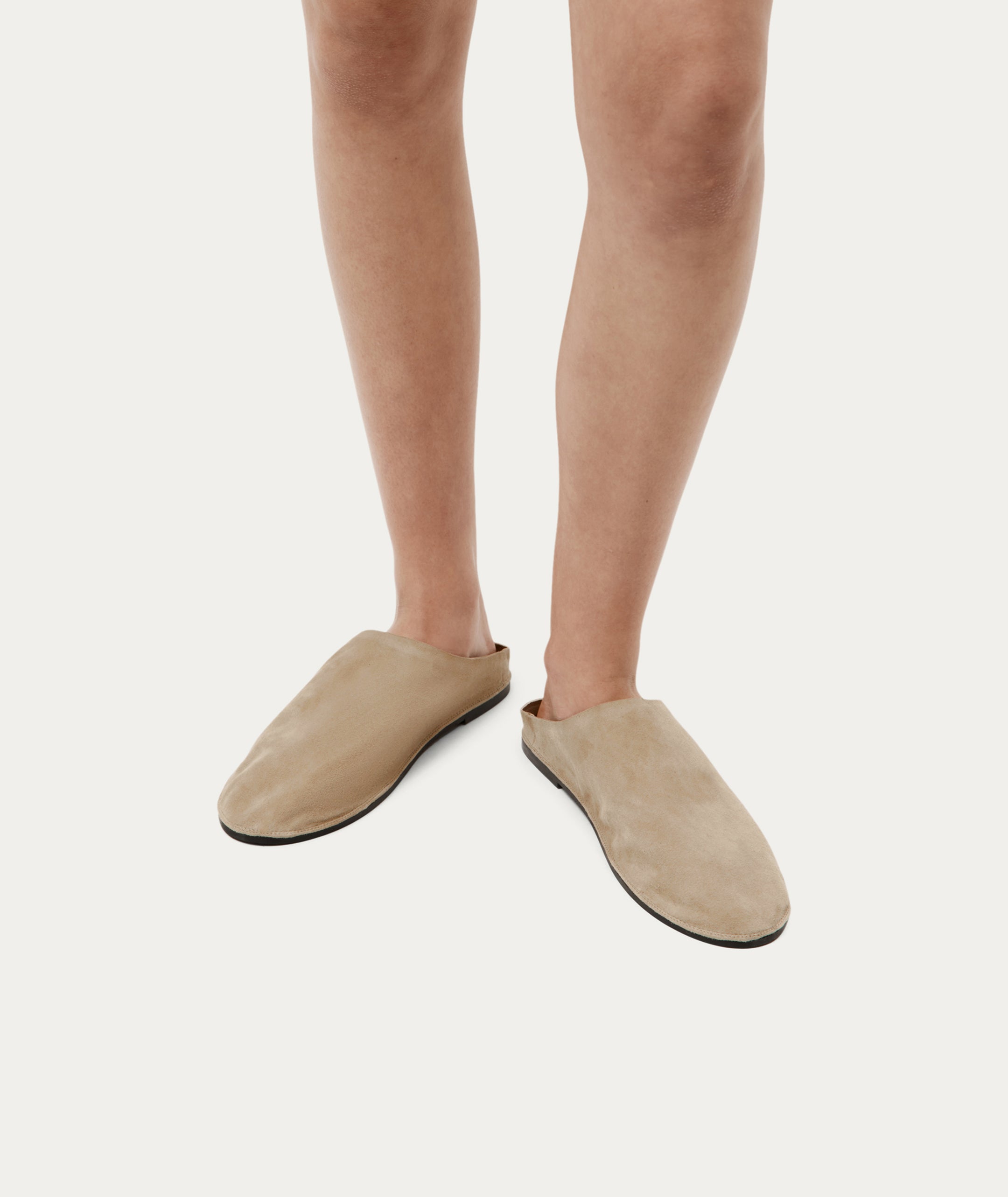 Sola Slide - Oat Suede