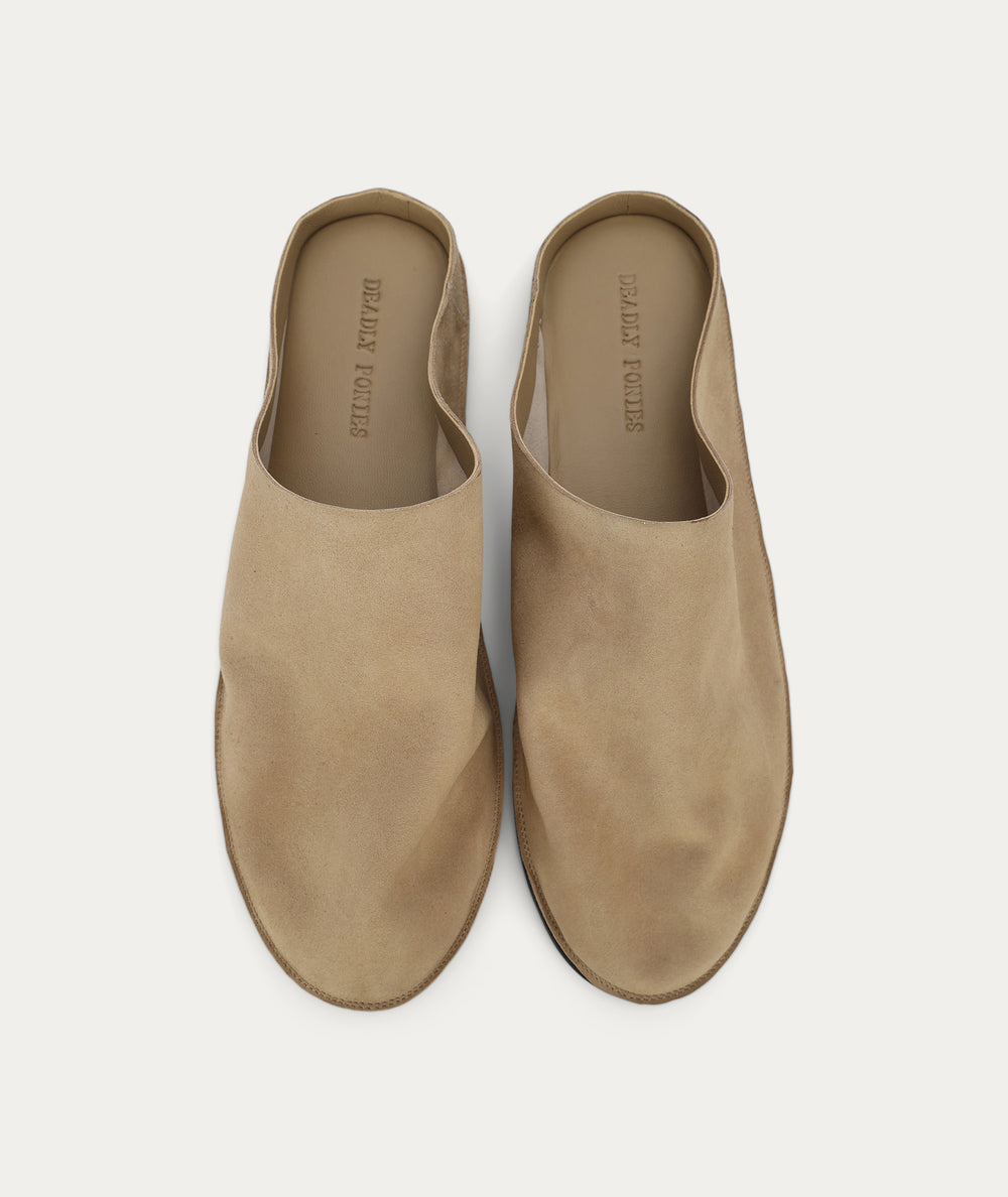 Sola Slide - Oat Suede