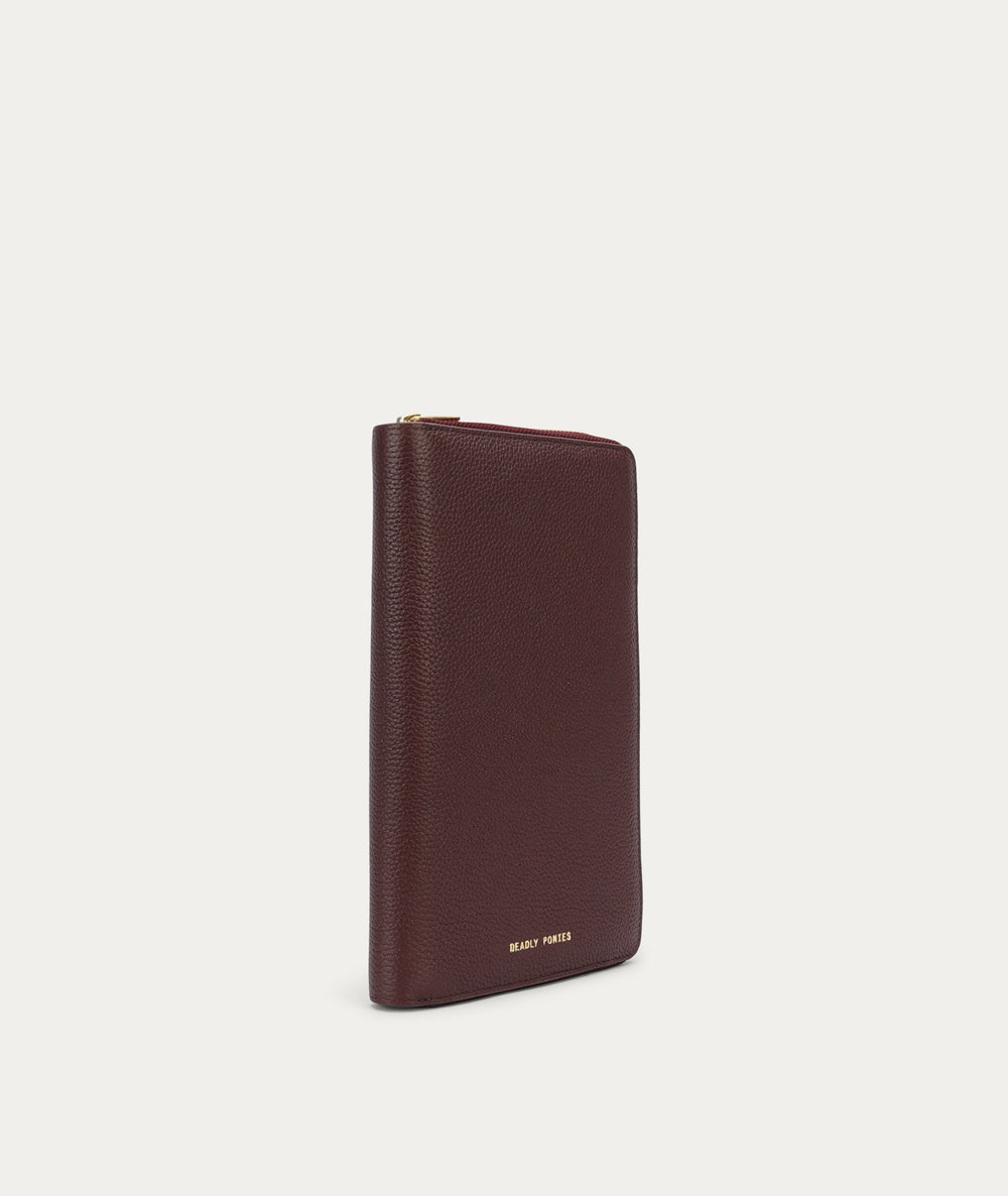 Travel Wallet - Dark Cherry