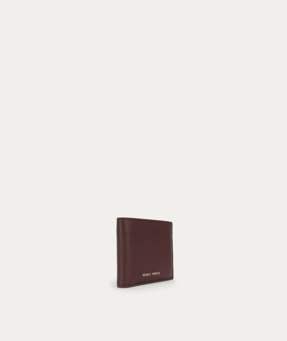 Unisex Flip Wallet - Dark Cherry