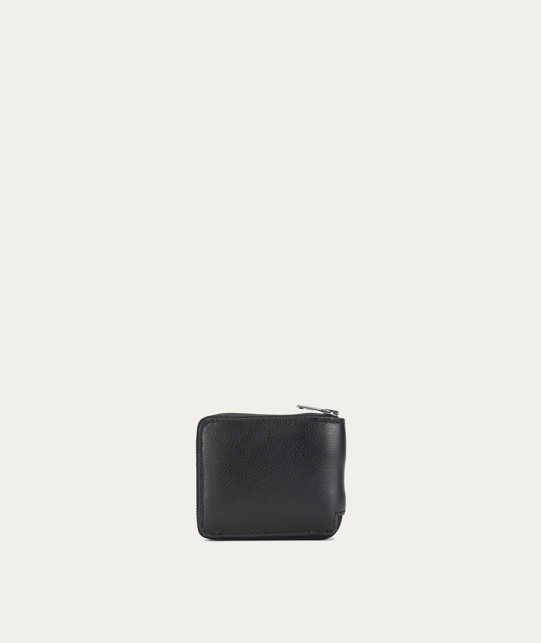 Unisex Zip Wallet - Black/Silver