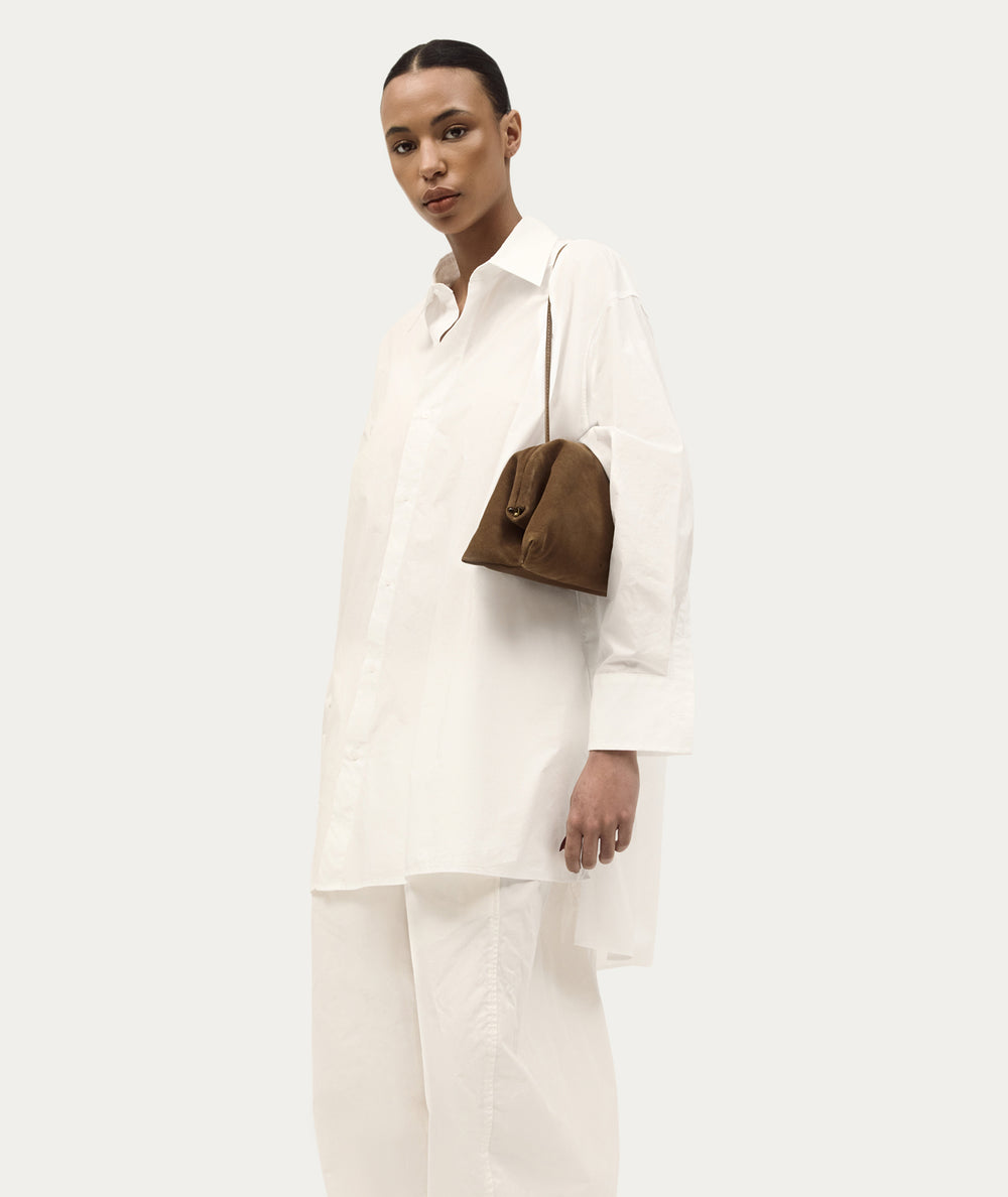 Vault Clutch - Hazel Suede