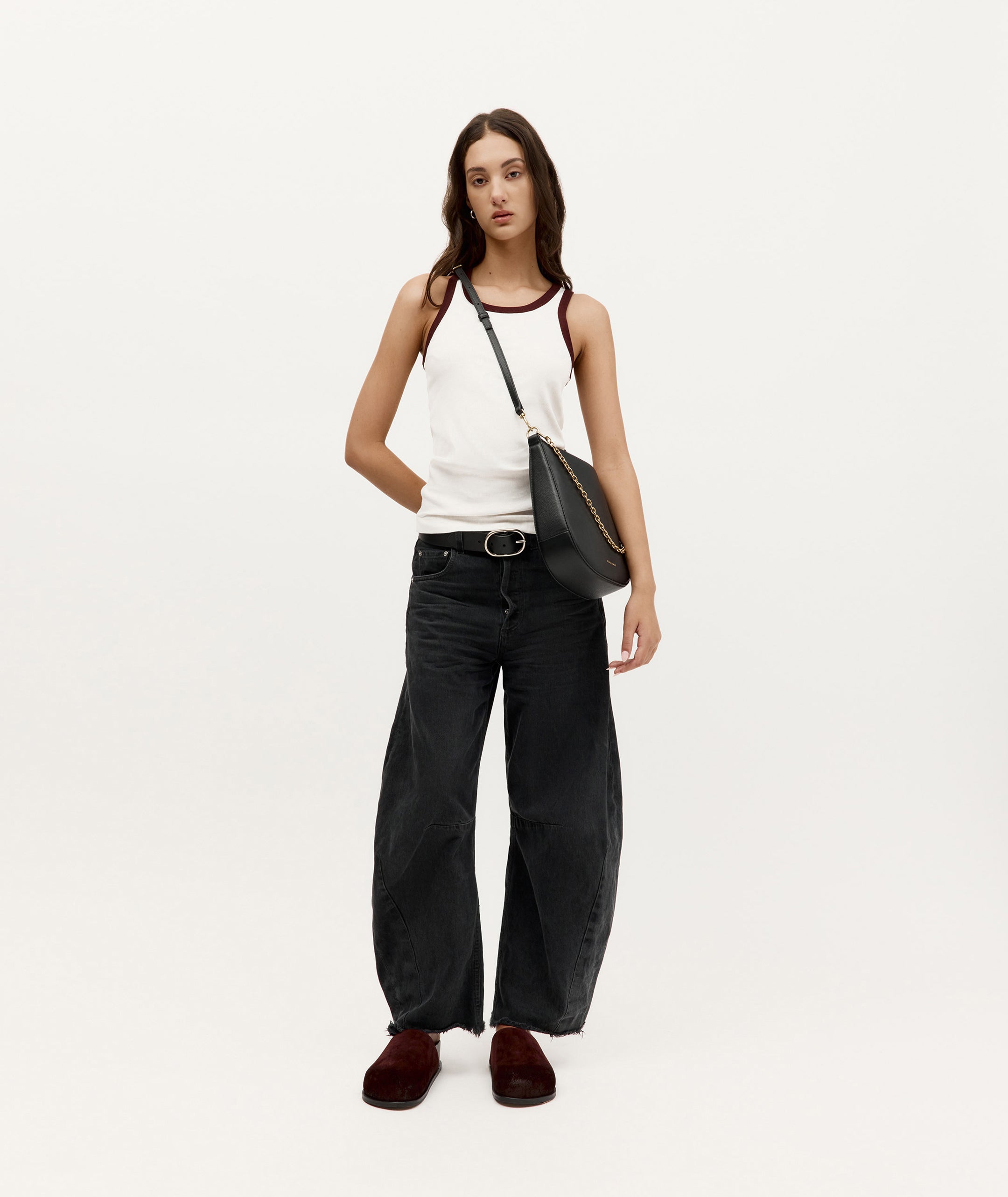 Wide Belt - Black/Silver