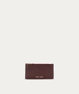 Zip Card Holder - Dark Cherry