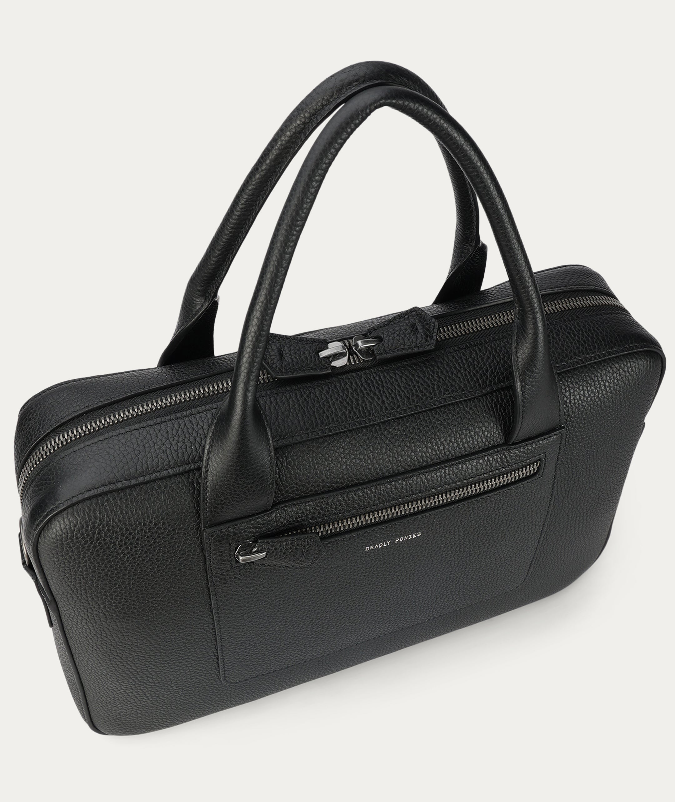 Zorro Briefcase - Black/Gunmetal