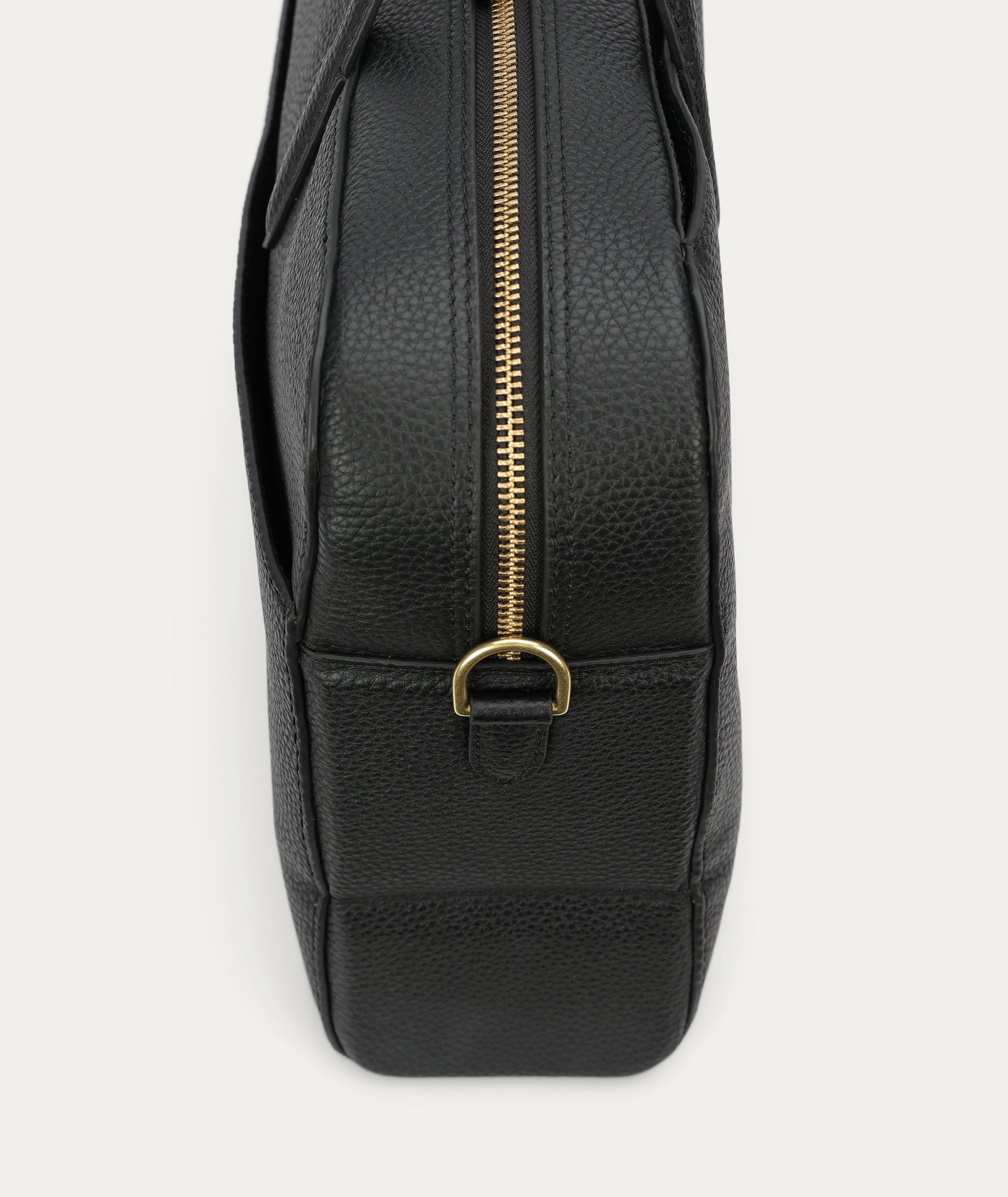 Zorro Briefcase - Black/Brass