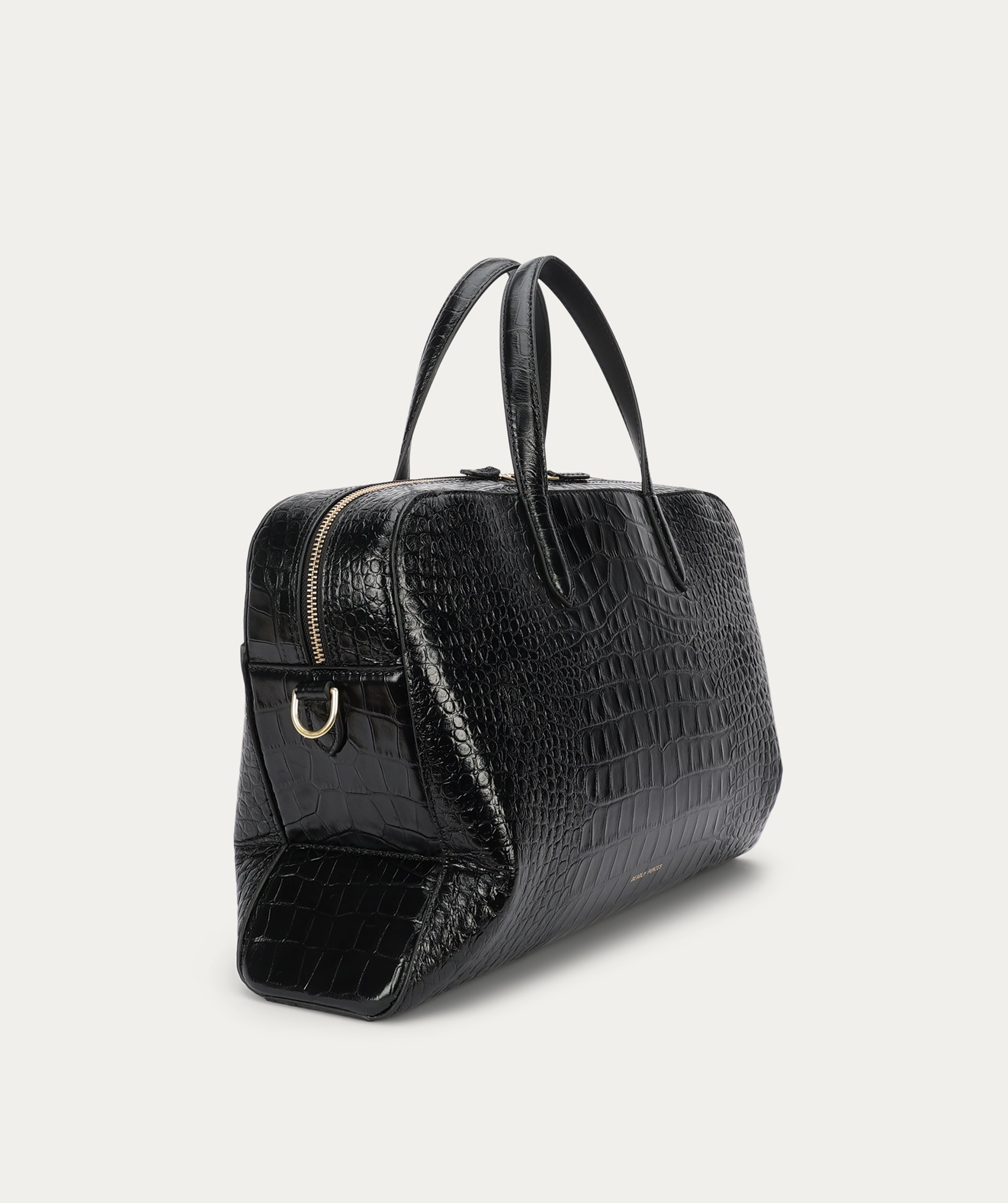 Zorro Briefcase - Black Croc