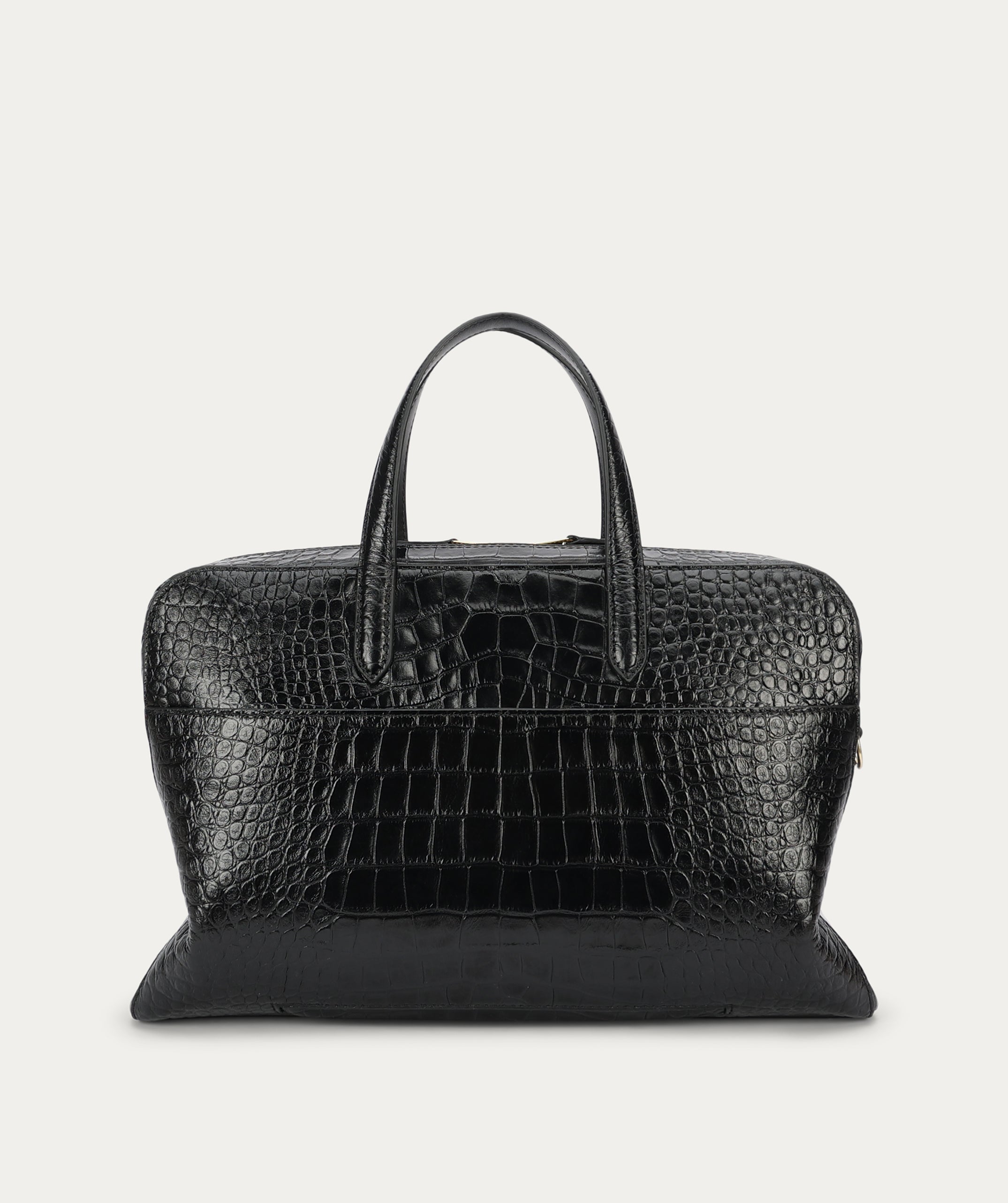 Zorro Briefcase - Black Croc