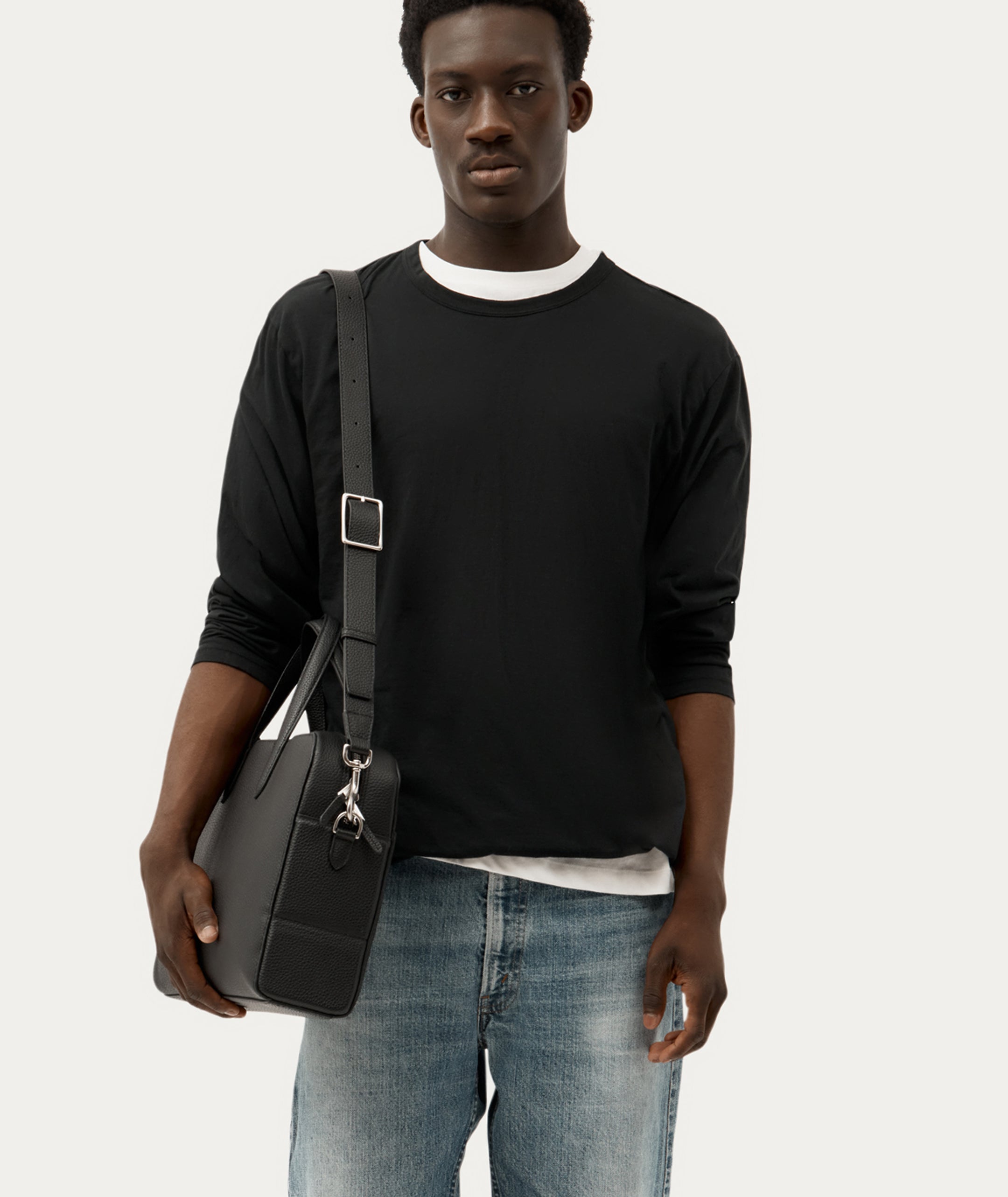 Zorro Briefcase - Black/Silver