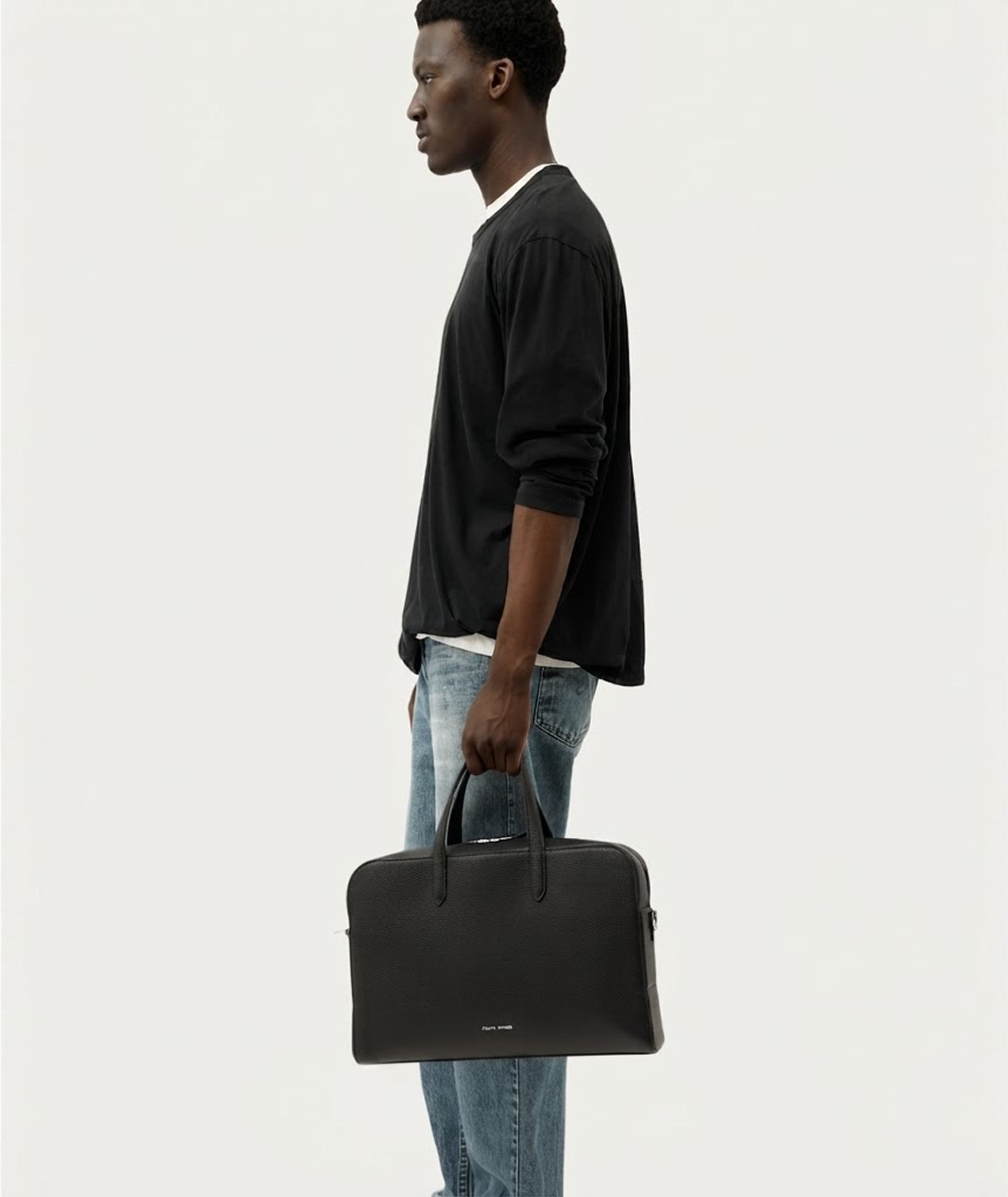 Zorro Briefcase - Black/Silver