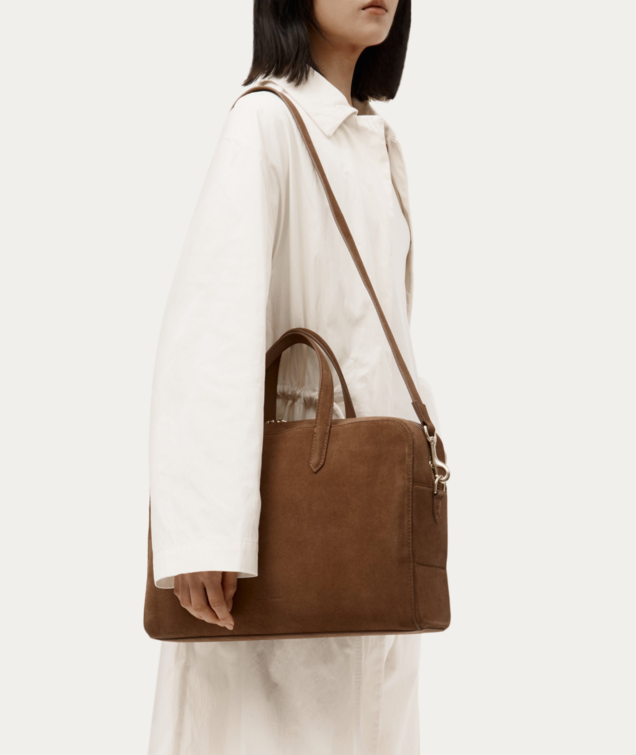 Zorro Briefcase - Hazel Suede